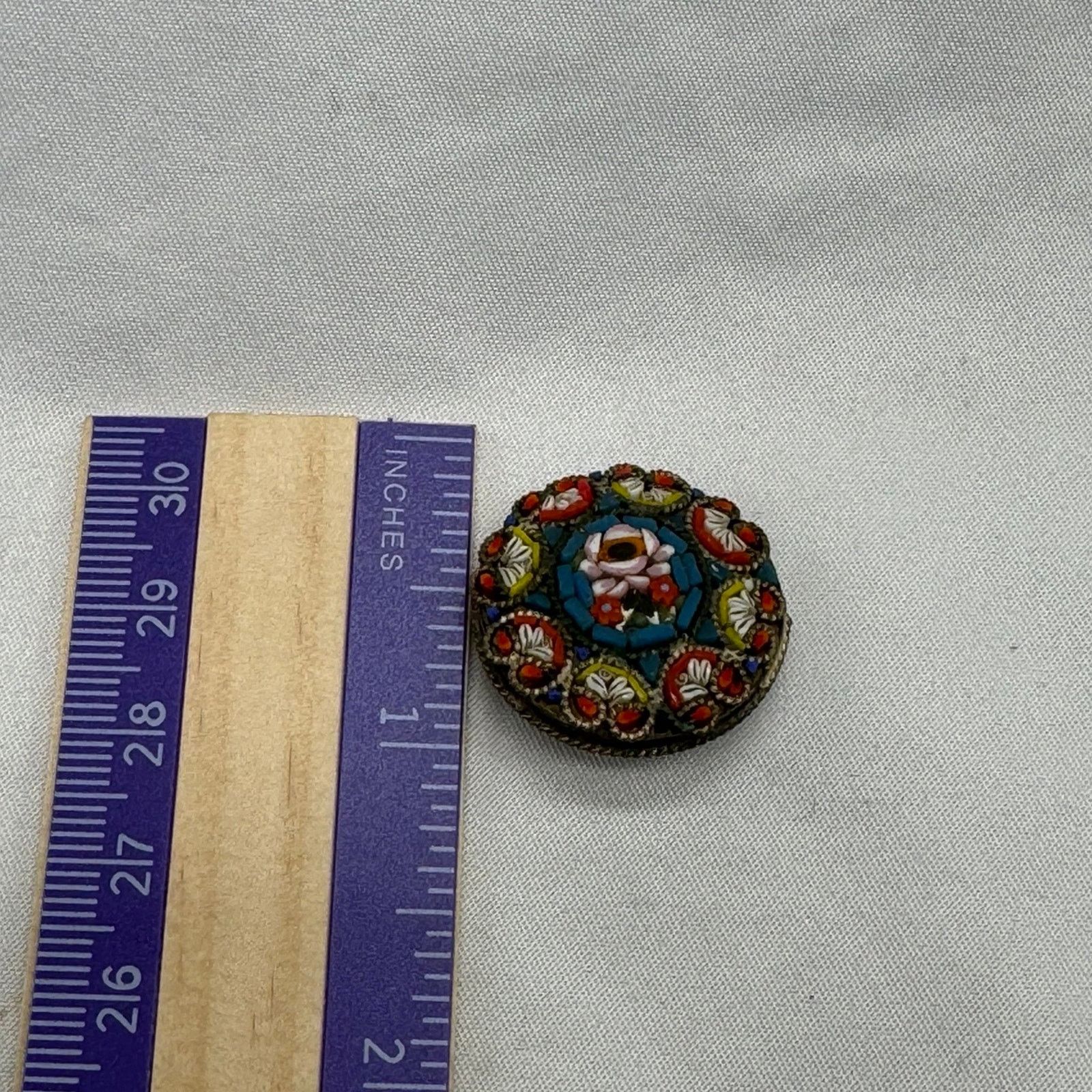 NBDN Nobrandedon VTG Italian micro mosaic brooch Size ONE SIZE - 7 Thumbnail