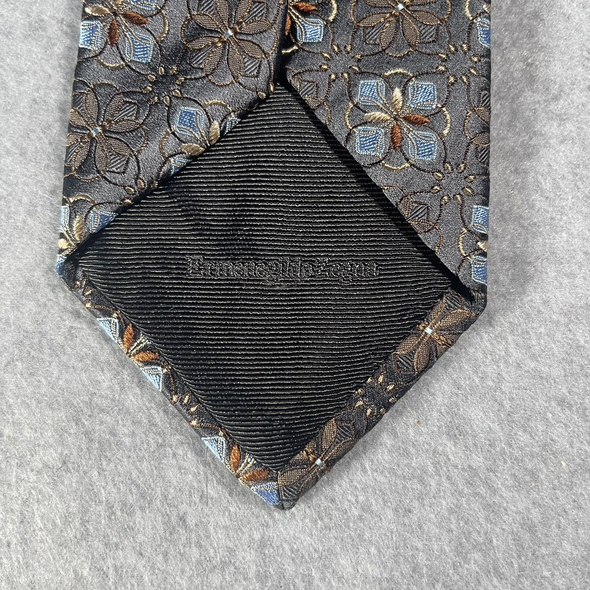 Ermenegildo Zegna Ermenegildo Zegna Silk Men’s Tie in Brown With Flower Prints Size ONE SIZE - 4 Thumbnail