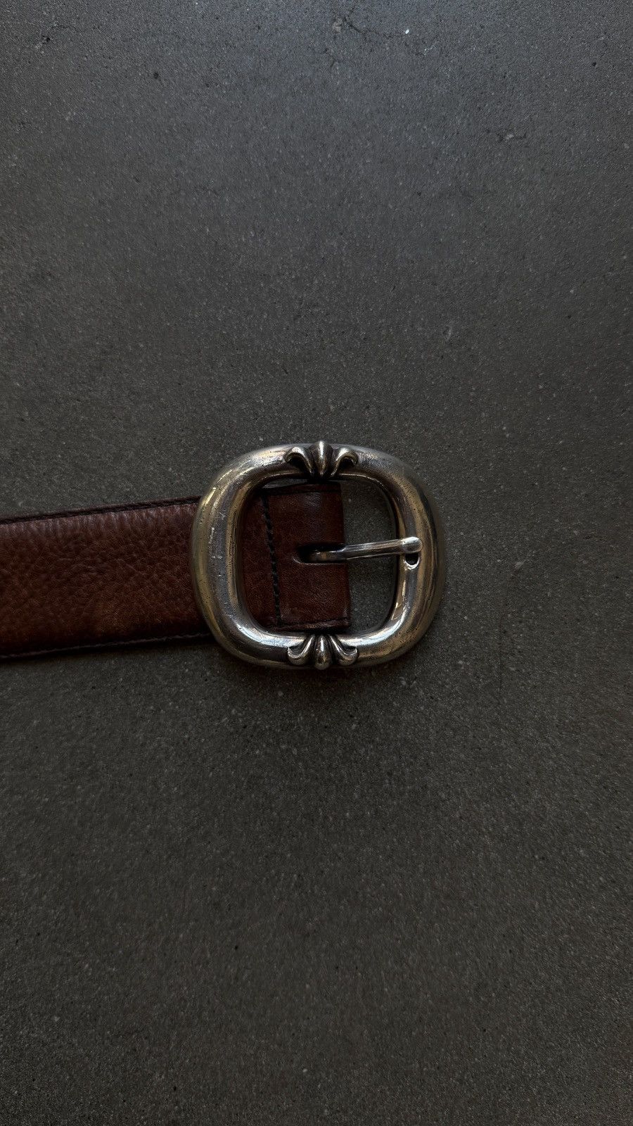 Chrome Hearts RARE! Chrome Hearts Brown Leather Gunslinger Belt Size 32 - 2 Thumbnail