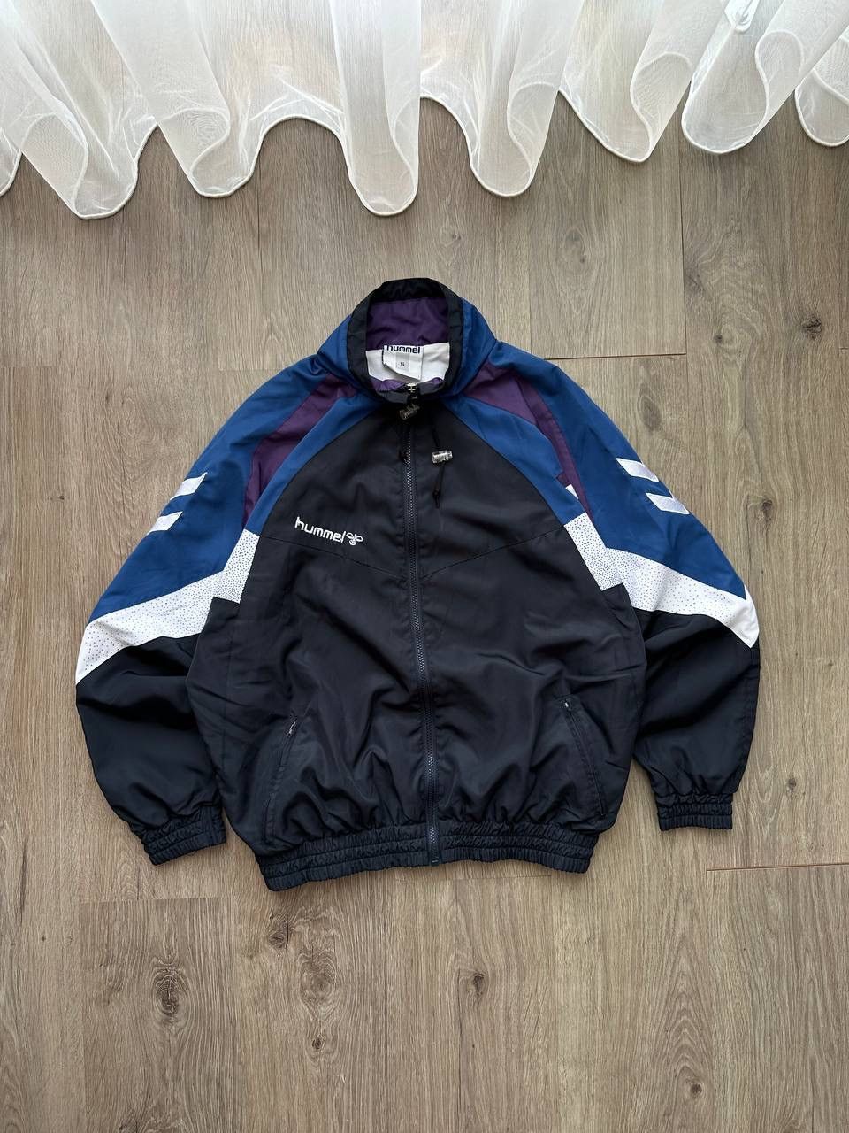 Hummel × Vintage Vintage Hummel Nylon Drill Tracksuit Size US S / EU 44-46 / 1 - 3 Thumbnail