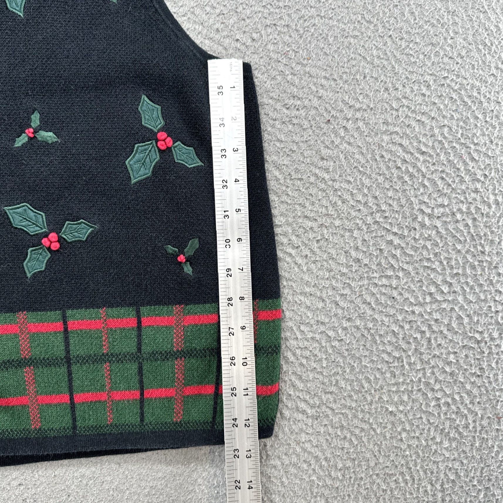 Vintage Crystal Kobe Christmas Sweater Vest XS?1X Shirt? Size XL / US 12-14 / IT 48-50 - 4 Thumbnail