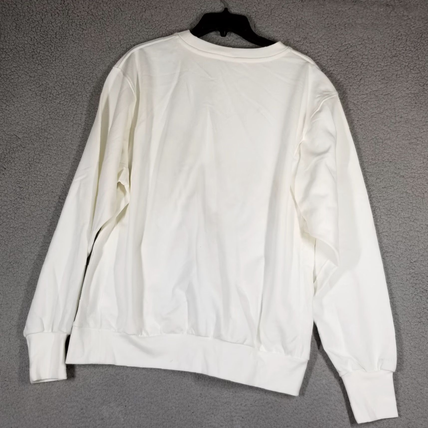 Nike Nike Men's Medium White Logo Basketball Crew Neck Sweatshirt Fleece Activewear Size US M / EU 48-50 / 2 - 2 Thumbnail