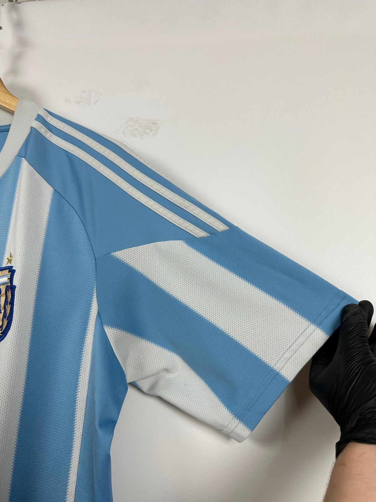Adidas 2008 Adidas Argentina National Team Vintage Soccer Jersey Size US L / EU 52-54 / 3 - 8 Thumbnail
