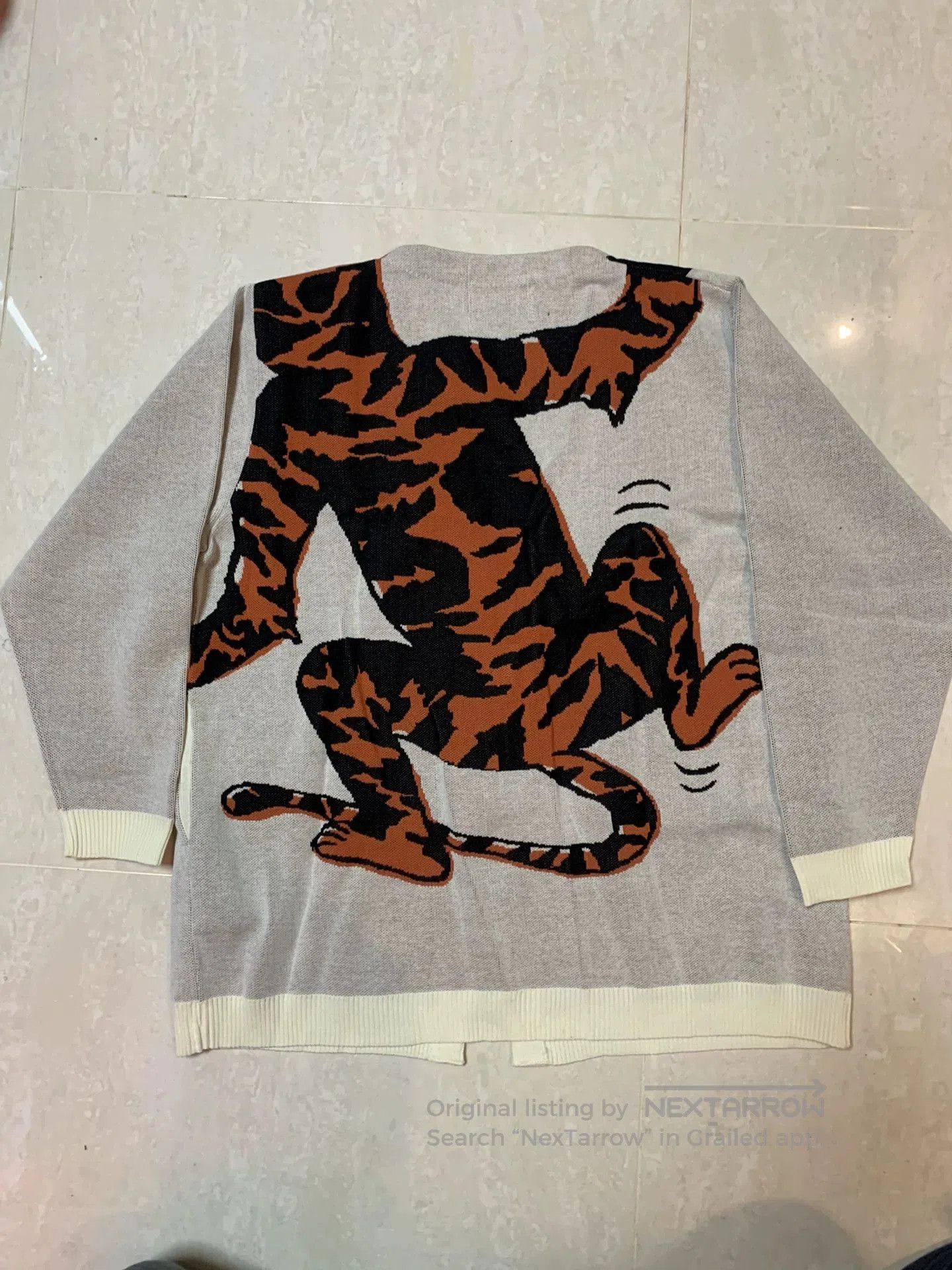 Absurd Weirdo Tiger Cardigan 3/4 Sleeves. Size US M / EU 48-50 / 2 - 2 Thumbnail