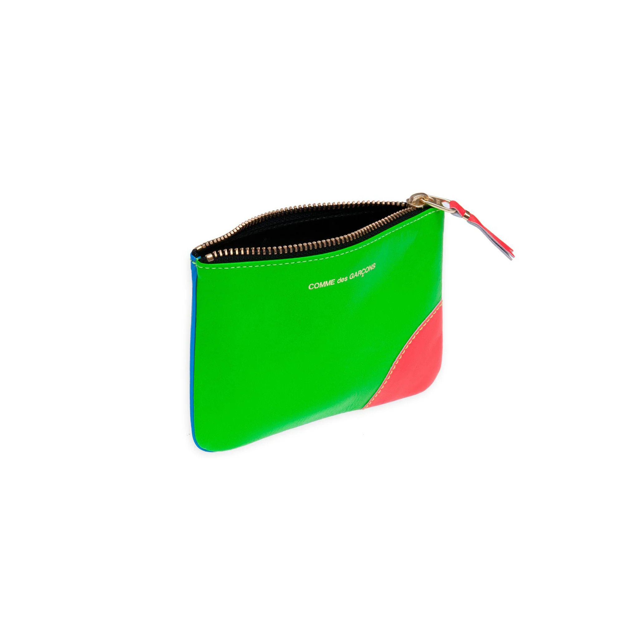 Comme des Garcons Super Fluo Zip Pouch - Green/Orange/Blue (SA8100SF) Size ONE SIZE - 8 Thumbnail
