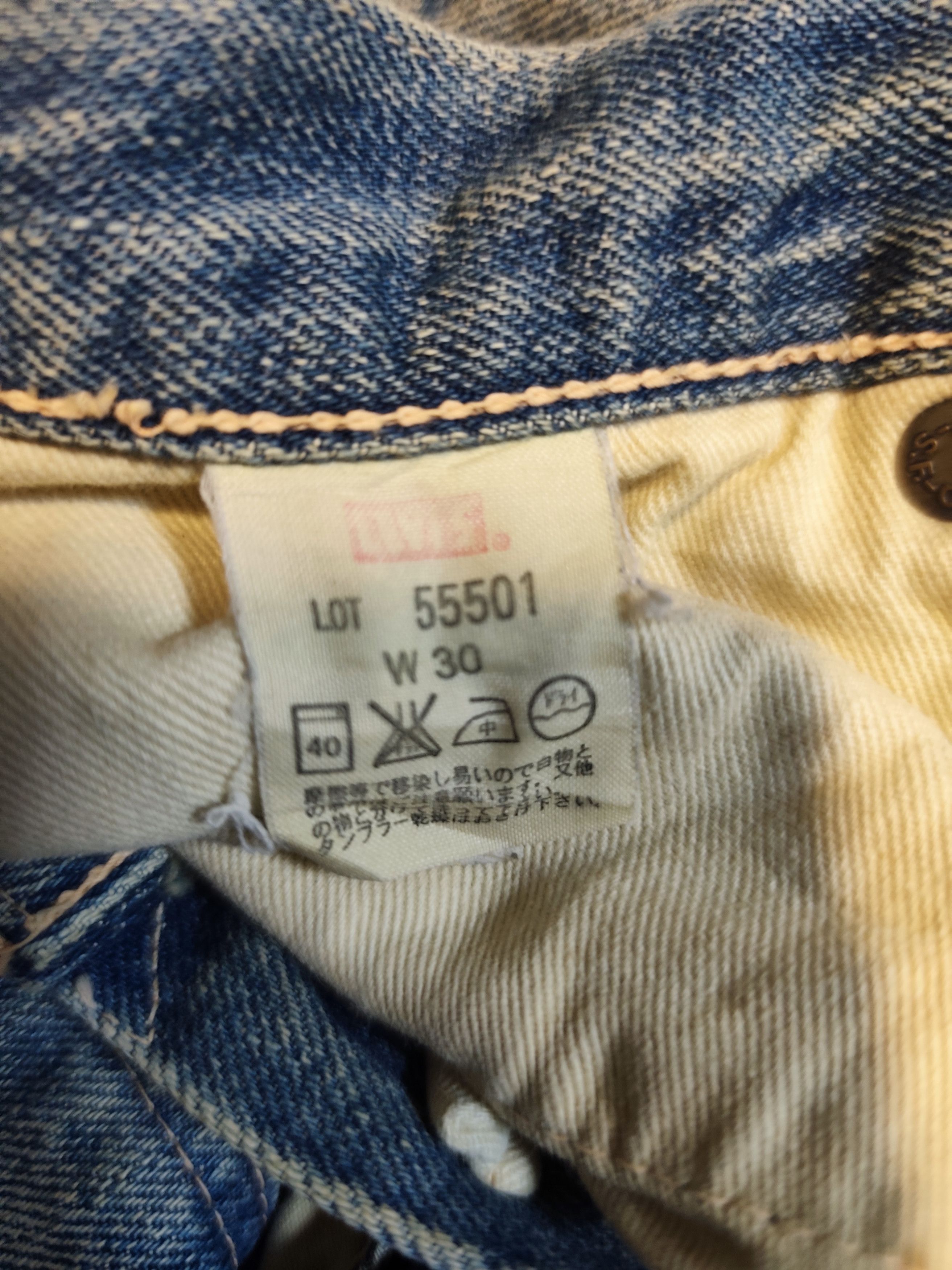 Levi's Vintage Levi’s LVC 1955 501XX Selvedge Denim Distressed Size US 29 - 13 Thumbnail