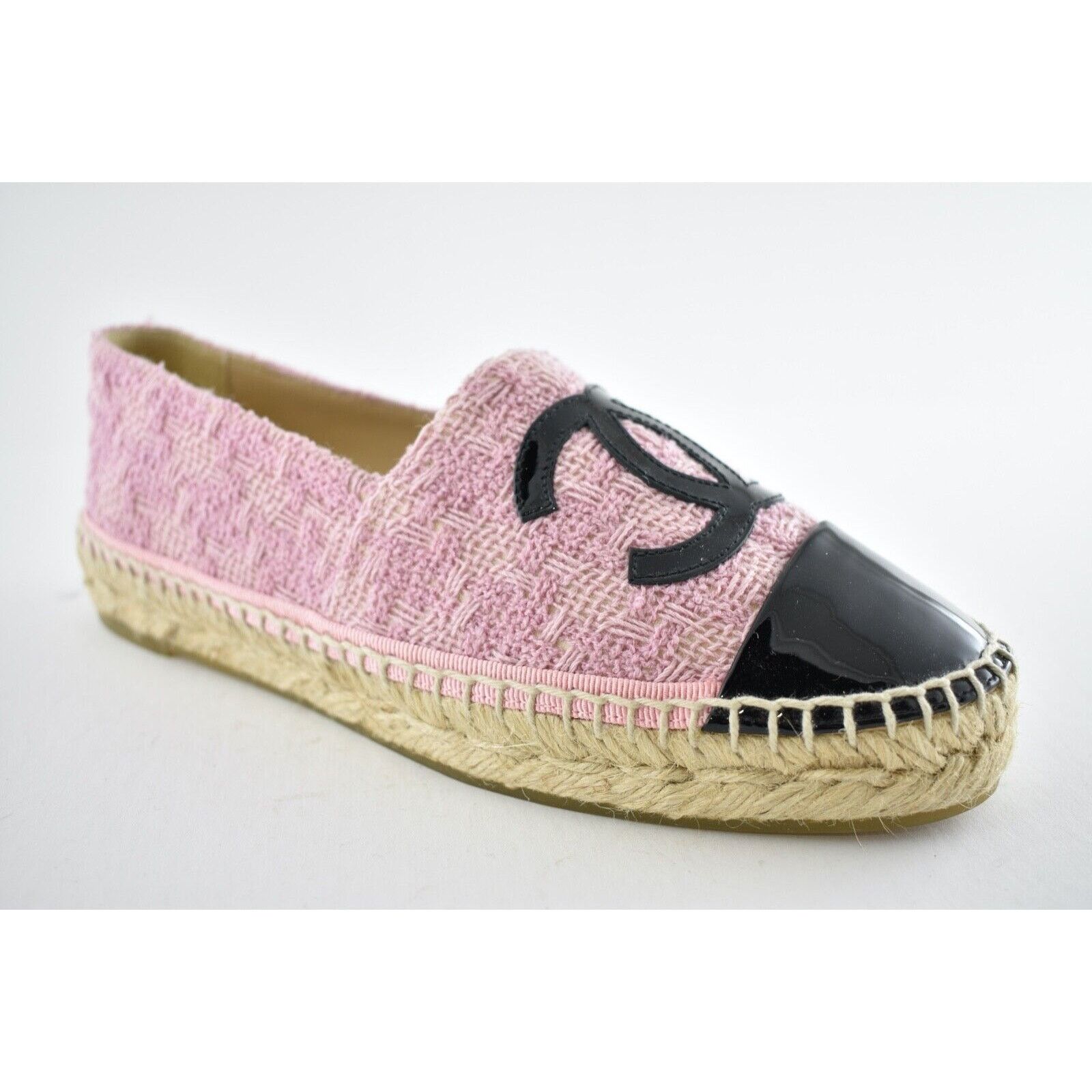 Chanel 19B Tweed C Logo Classic Double Sole Espadrille Flat 35 Size US 5 / IT 35 - 4 Thumbnail