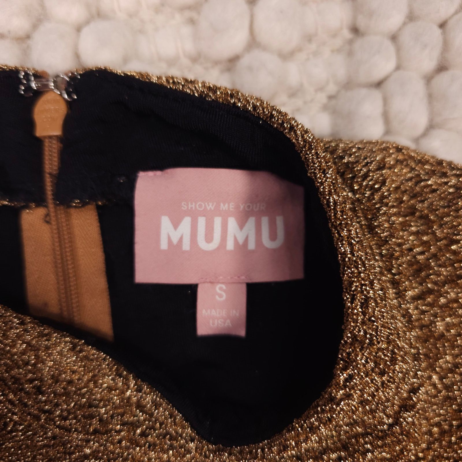 Show Me Your MuMu Show Me Your Mumu Party Time Bodysuit Gold Sz Small Size S / US 4 / IT 40 - 6 Thumbnail