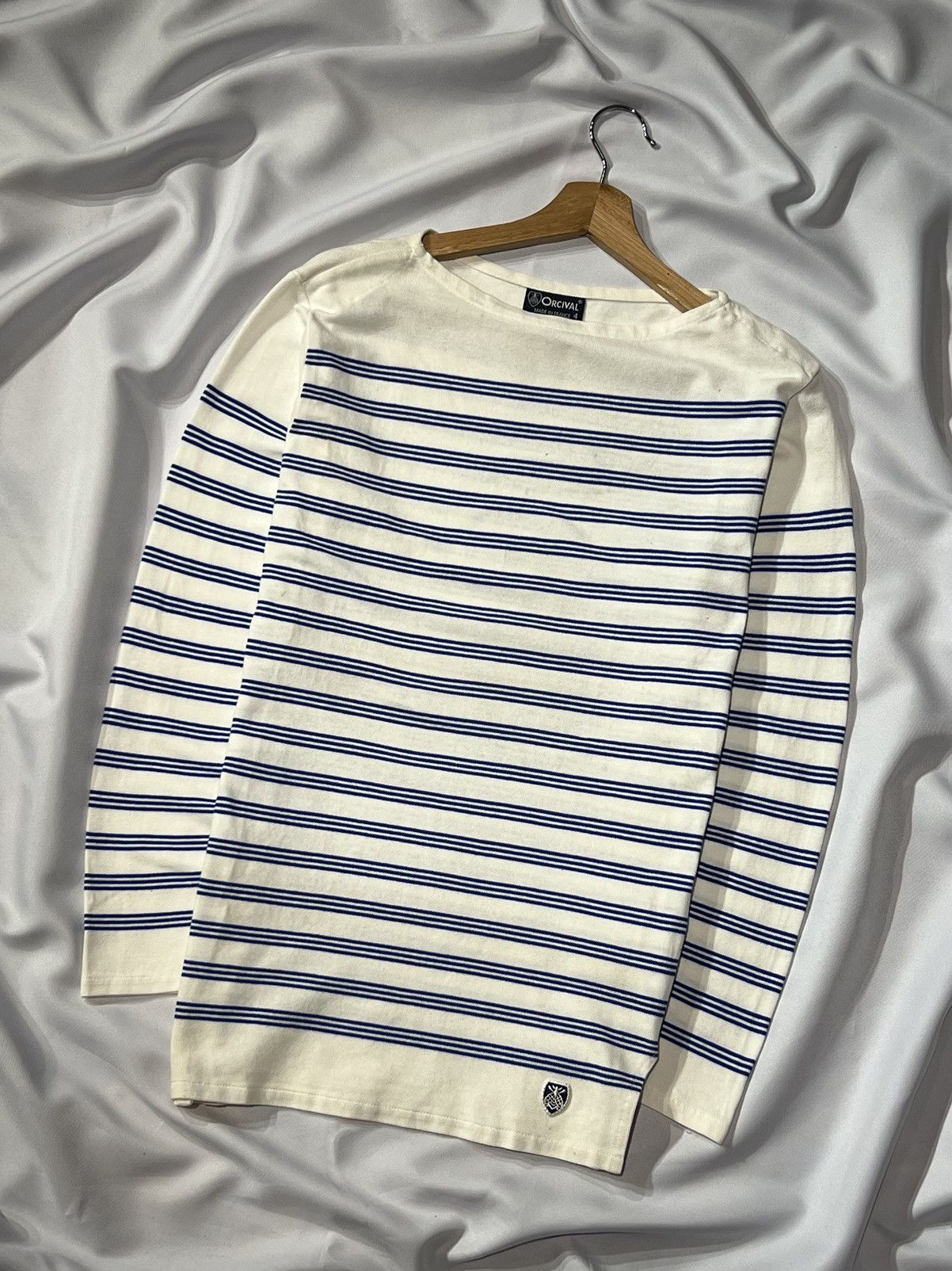 Orcival × Saint James × Vintage AUTHENTIC ORCIVAL FRANCE LONG SLEEVE TEE LOGO Size M / US 6-8 / IT 42-44 - 2 Thumbnail