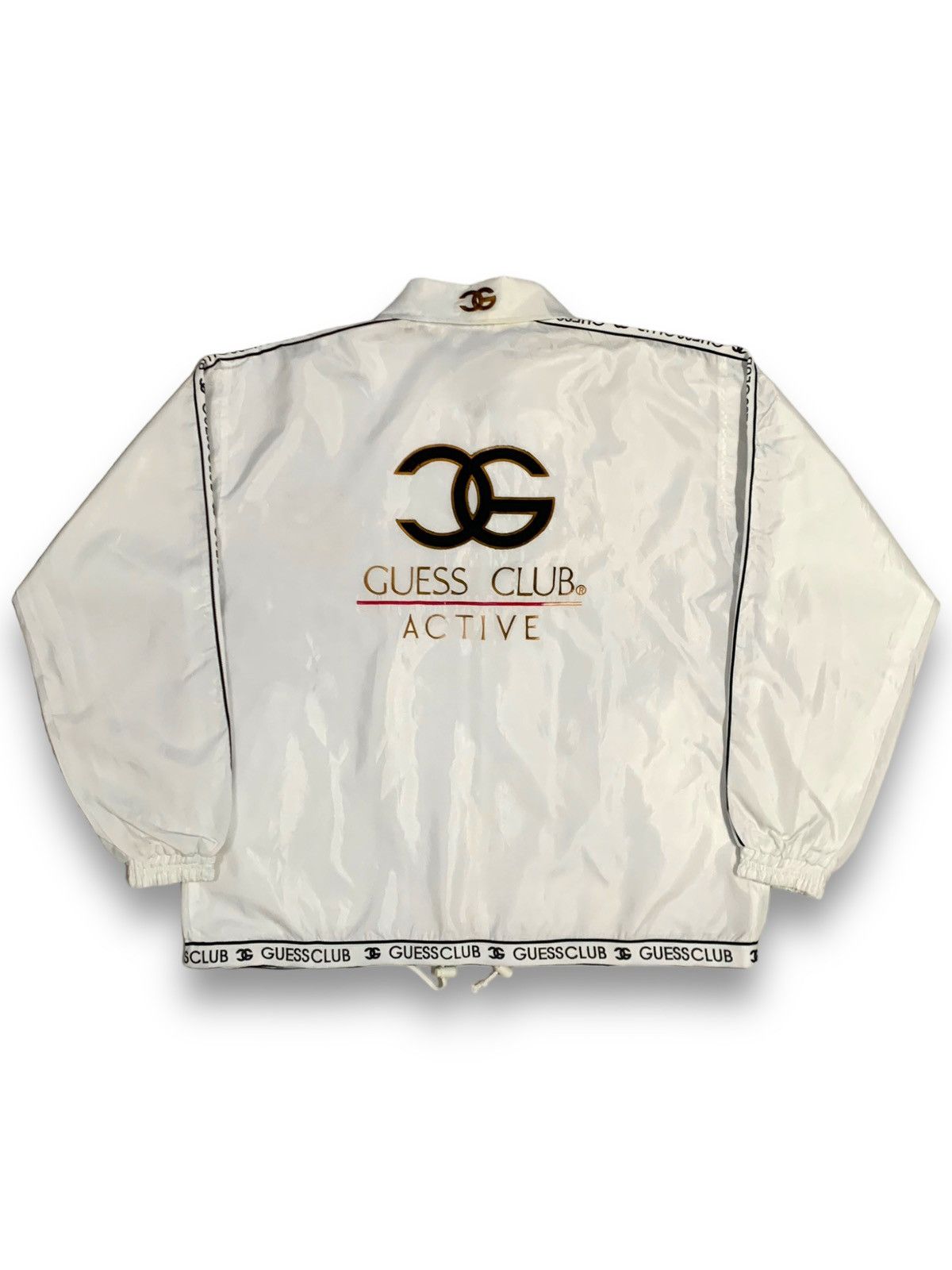Guess Vintage Guess Club Big Logo Embroidered Jacket like Chanel Size US XL / EU 56 / 4 - 2 Thumbnail