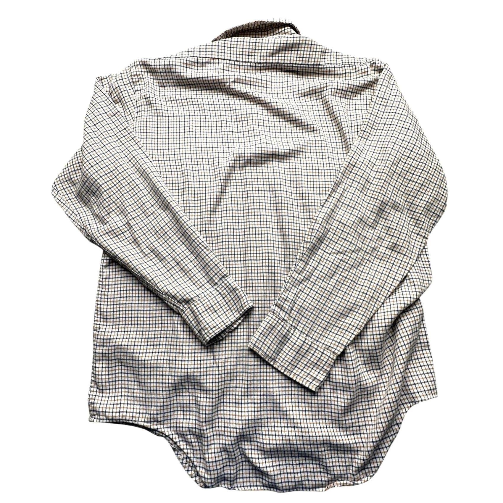 Vintage VINTAGE LL Bean Plaid Long Sleeve Shirt Men Large Orange White Pocket 16 70s 80s Button-Up Casual Workwear Mens Size US L / EU 52-54 / 3 - 2 Thumbnail