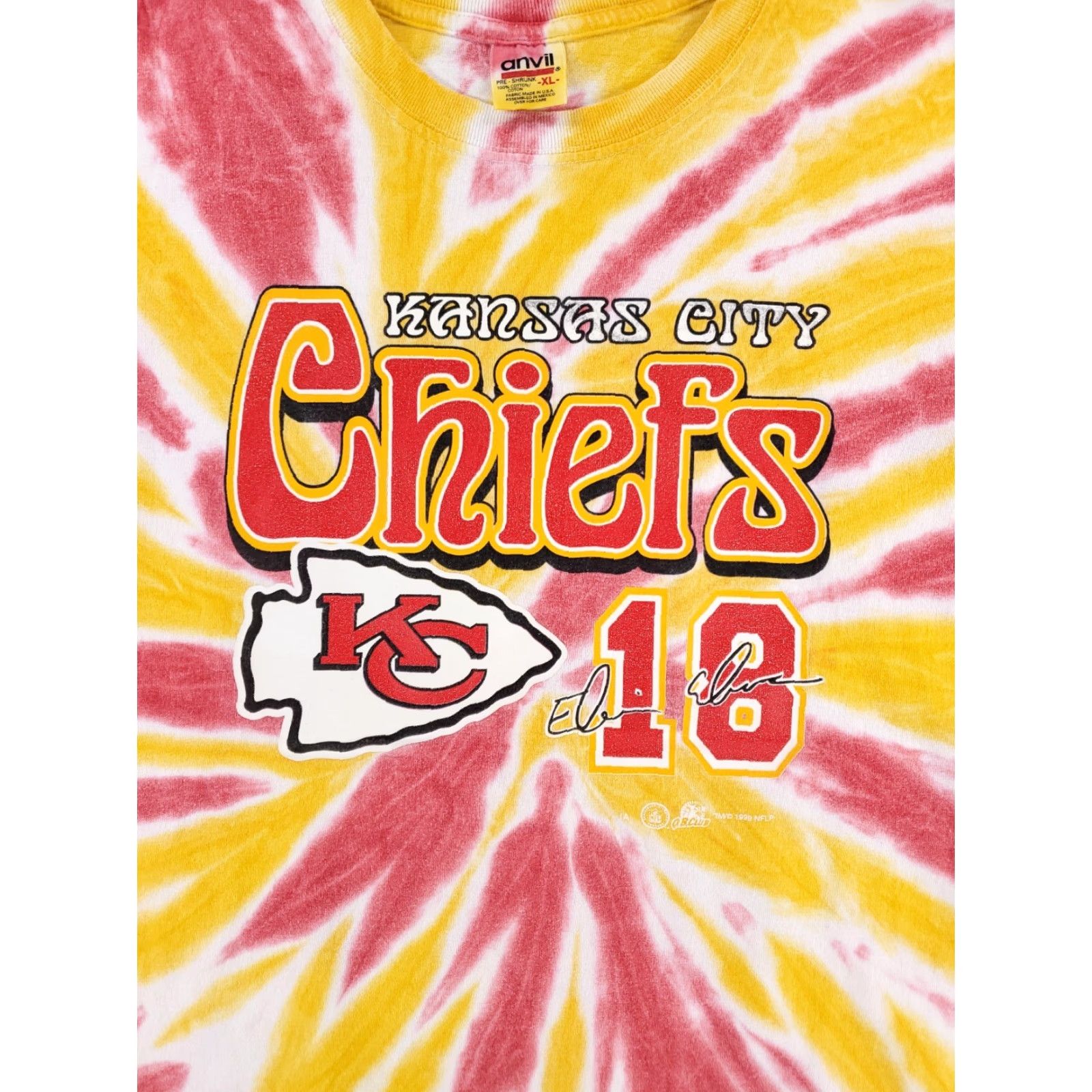 Anvil **VINTAGE KANSAS CITY CHIEFS 90S TIE DYE T SHIRT XL MEN** User: Vintage Kansas City Chiefs 90s Tie Dye T-Shirt XL Men Size US XL / EU 56 / 4 - 2 Thumbnail