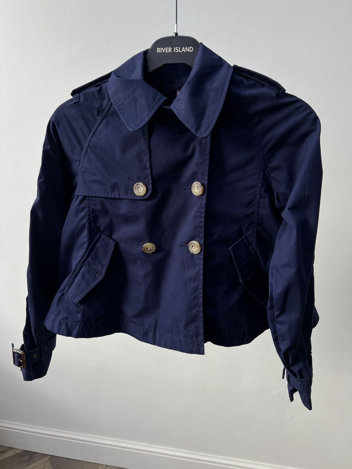 Ralph Lauren Vintage Ralph Lauren Girls Navy Blue Trench Coat Size XXS / US 00 / IT 34 - 3 Thumbnail