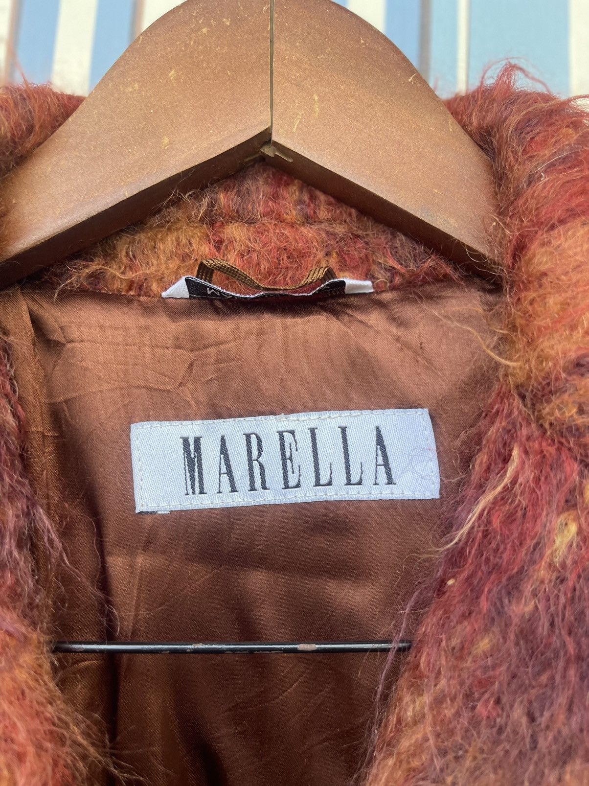 Marella Marella Made in Italy Mohair Wool Plaid Coat Size S / US 4 / IT 40 - 3 Thumbnail