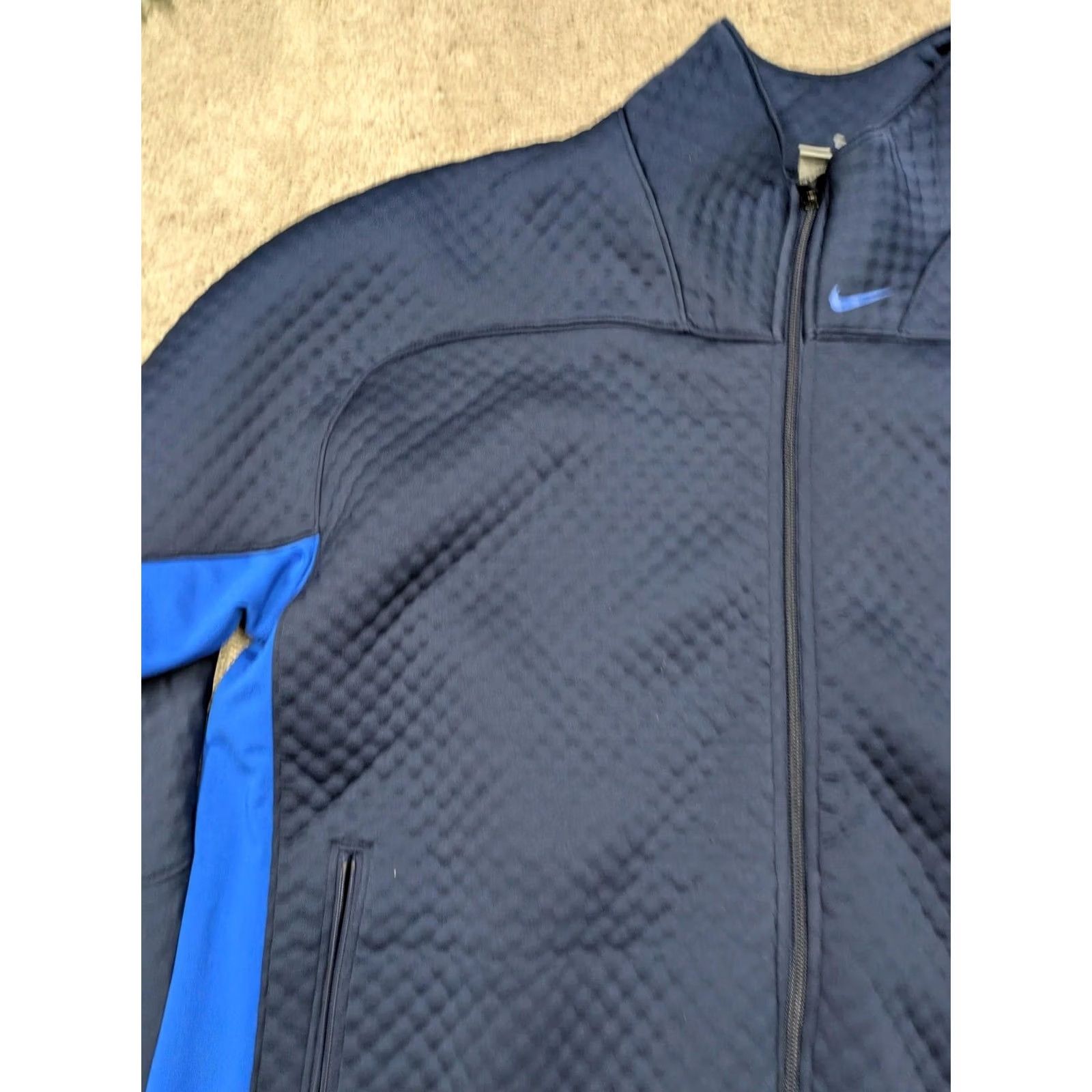 Nike Nike Sphere Thermal Jacket Mens L Blue Full Zip Running Softshell Track Jacket Size US L / EU 52-54 / 3 - 3 Thumbnail