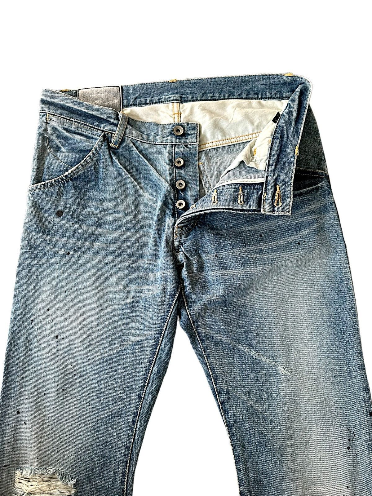 Kazuyuki Kumagai Attachment 2010's Attachment Japan distressed blue denim Size US 32 / EU 48 - 6 Thumbnail
