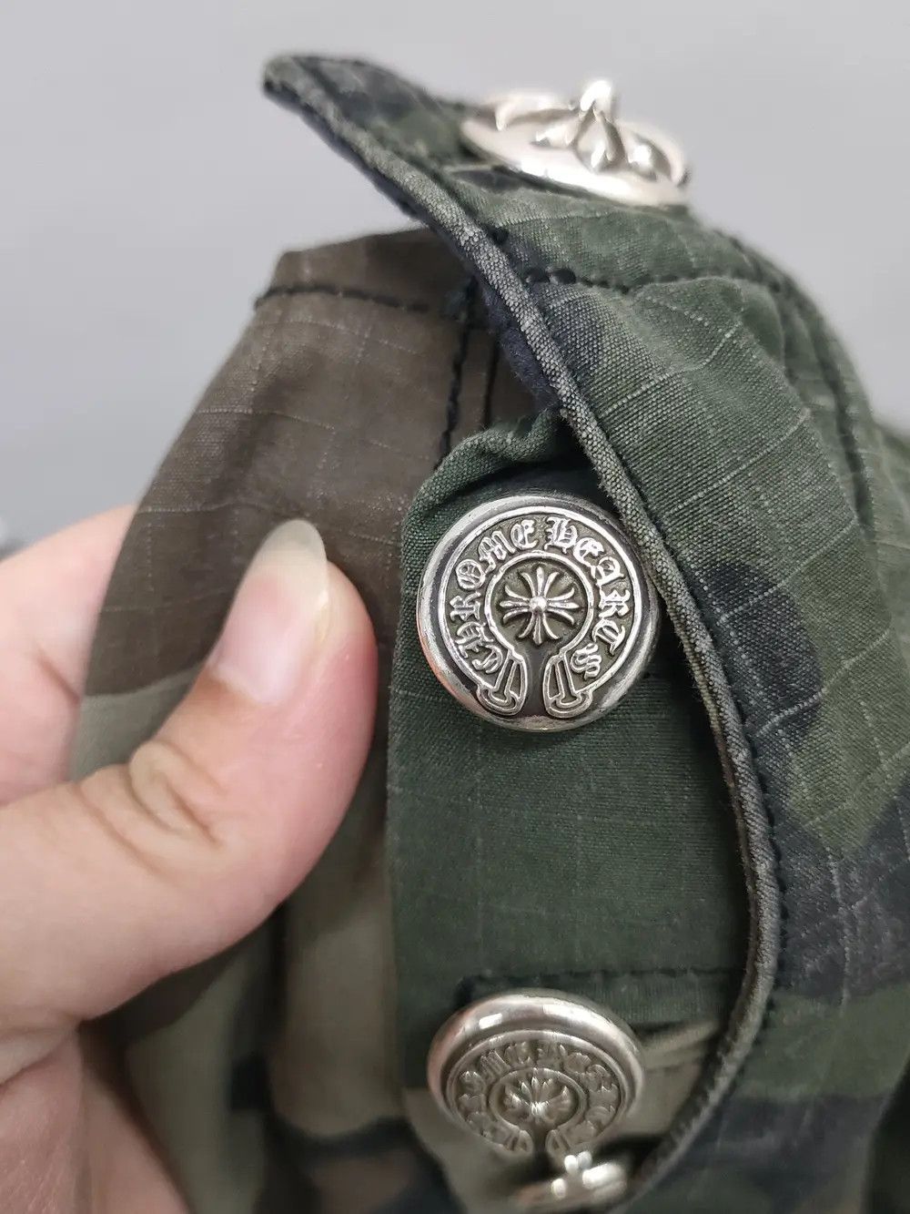 Chrome Hearts Chrome Hearts Camouflage Silver Button Cargo Pants Size US 32 / EU 48 - 9 Thumbnail
