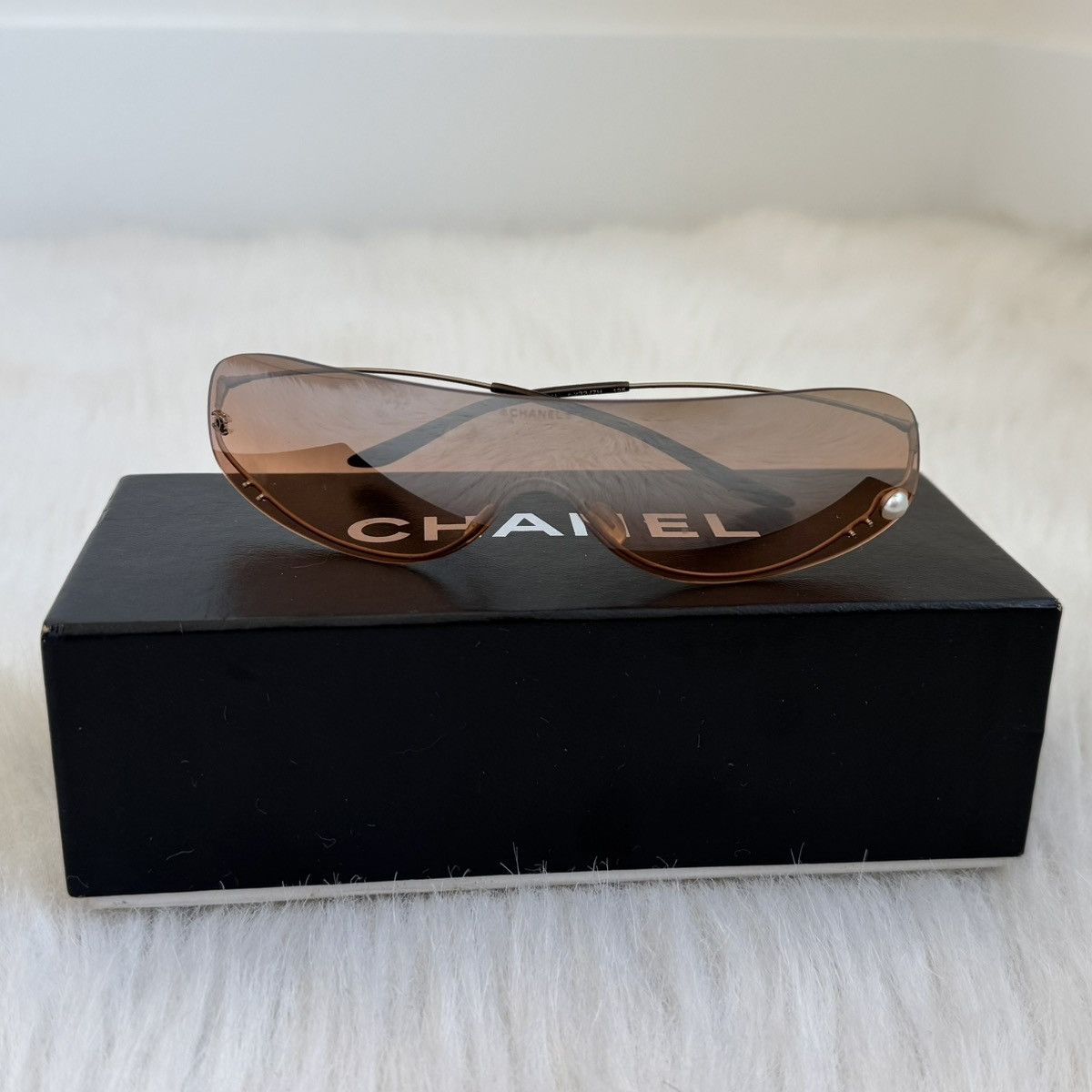 Chanel Chanel 4054 rimless gradient peachy orange sunglasses Size ONE SIZE - 2 Thumbnail