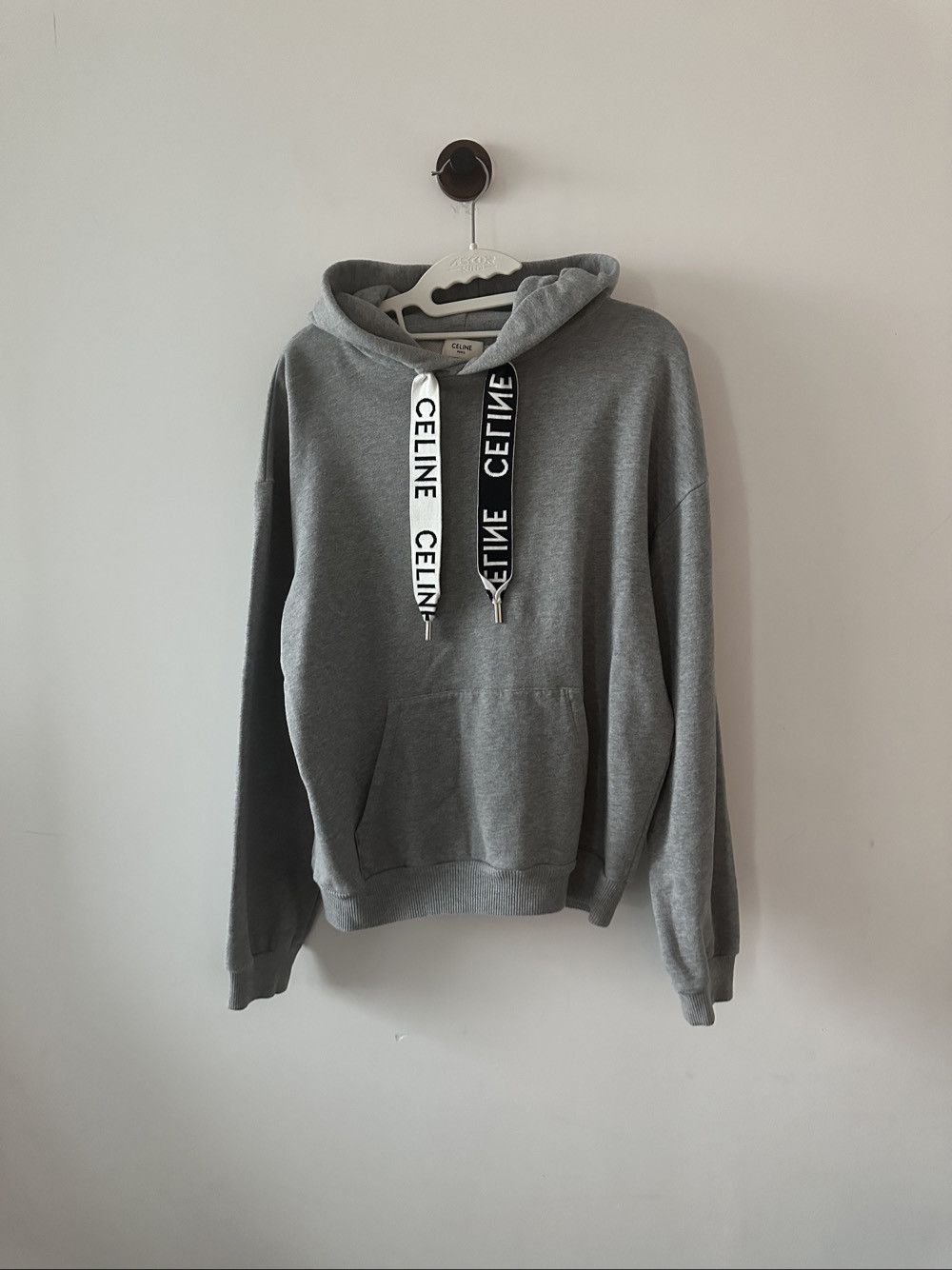 Celine Celine Logo Drawstring Hoodie Size S Size US S / EU 44-46 / 1 - 1 Thumbnail