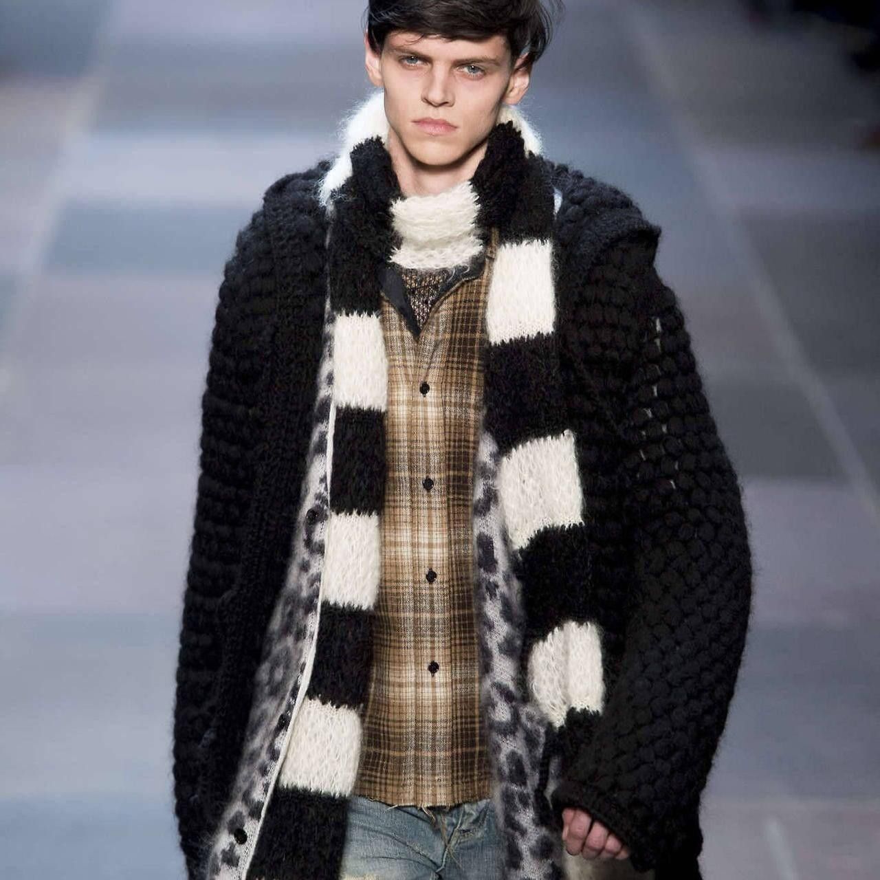 Saint Laurent Paris Saint Laurent FW13 Mohair Leopard Print Cardigan Size US S / EU 44-46 / 1 - 5 Thumbnail