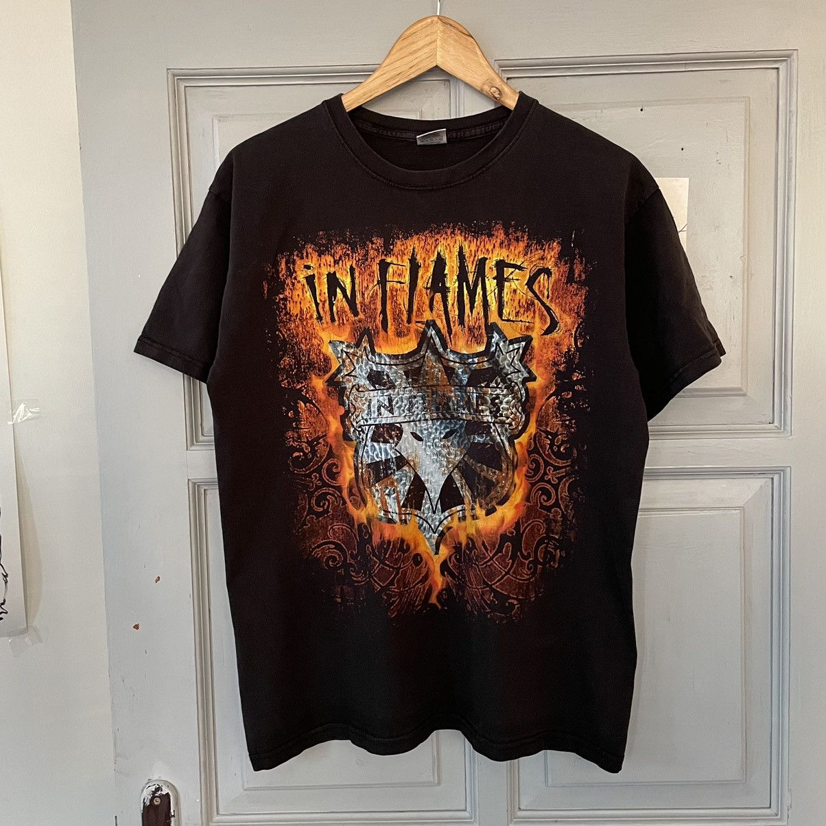 Band Tees × Vintage Vintage In Flames big logo t-shirt Size US L / EU 52-54 / 3 - 1 Thumbnail