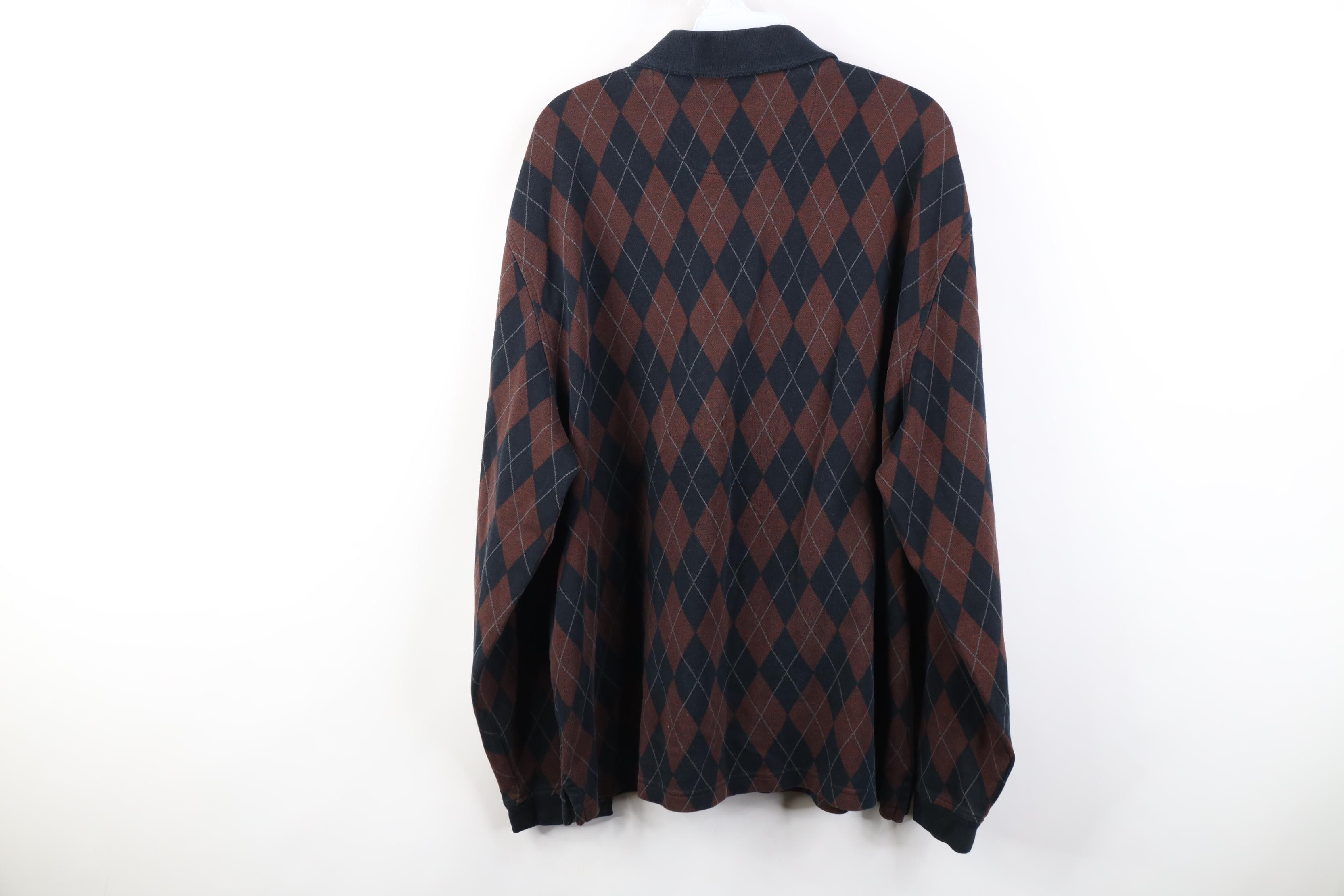 Vintage Vintage 90s Y2K Streetwear Long Sleeve Golf Polo Shirt Size US XXL / EU 58 / 5 - 9 Thumbnail