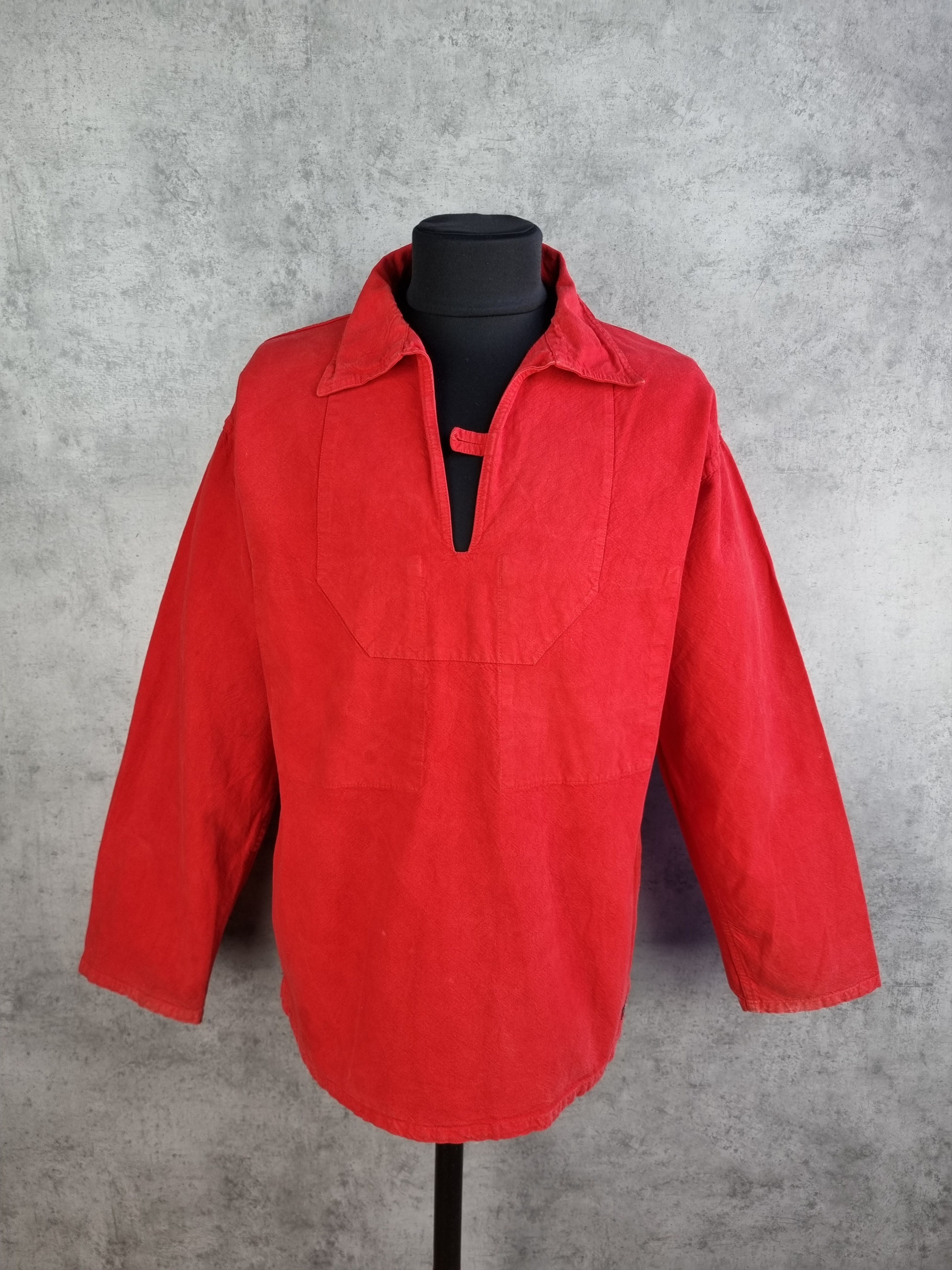 Le Laboureur × Seditionaries 90s Rare Size Vintage Sailor Fisherman OverShirt Size US XL / EU 56 / 4 - 5 Thumbnail
