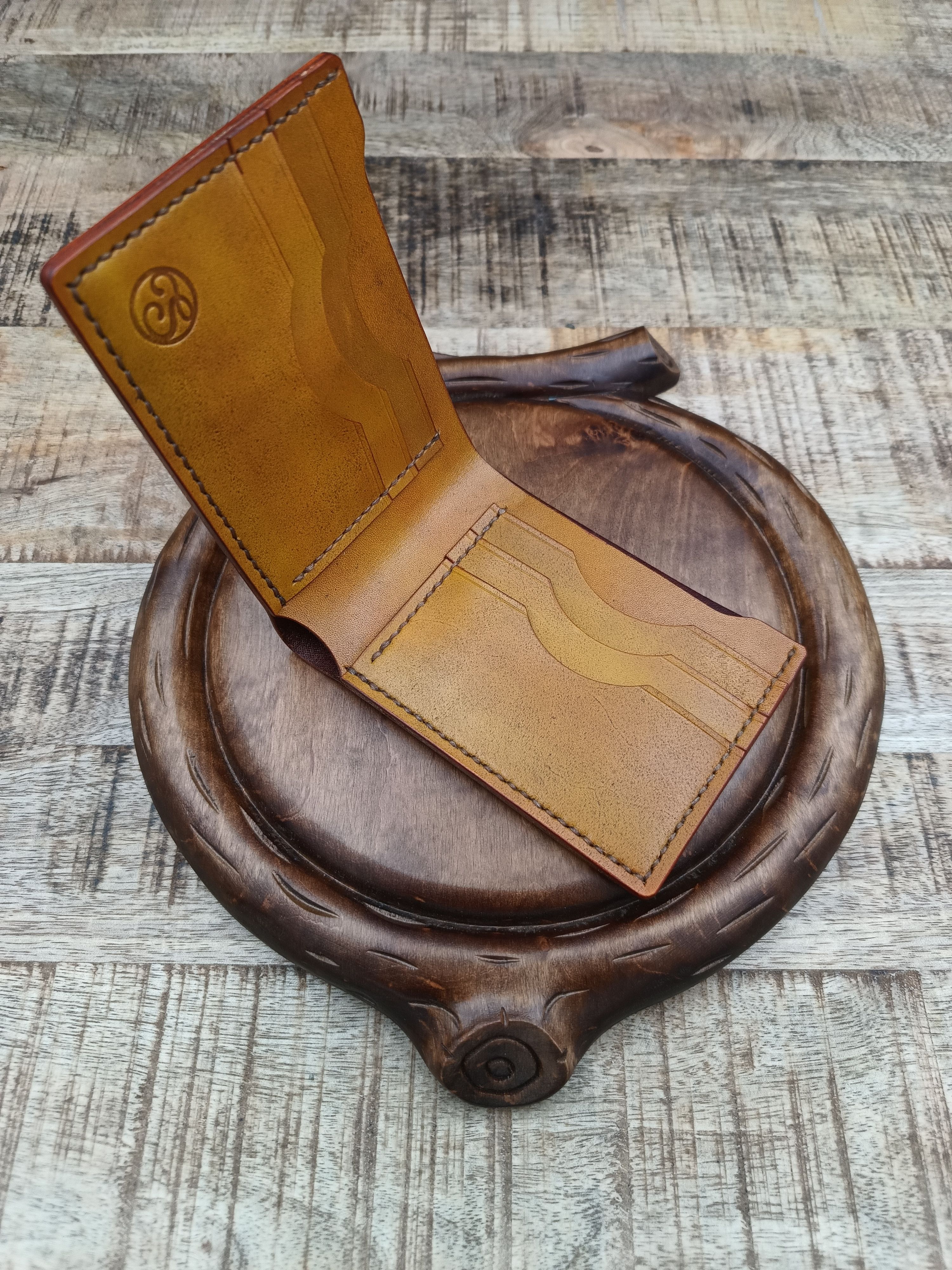 Other Handmade top grain leather wallet cardholder Size ONE SIZE - 5 Thumbnail