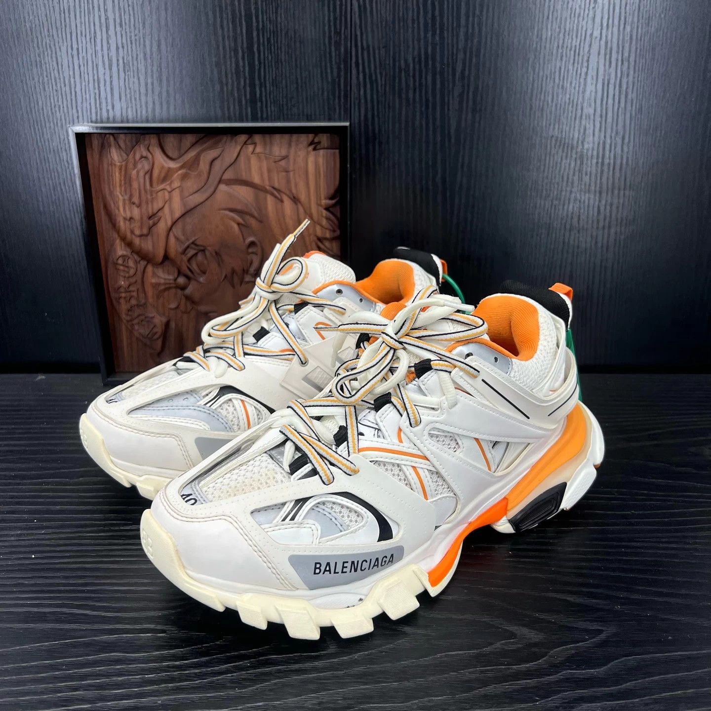 Balenciaga Balenciaga Track White Orange 40 New Slight Oxid Size US 7 / EU 40 - 1 Thumbnail