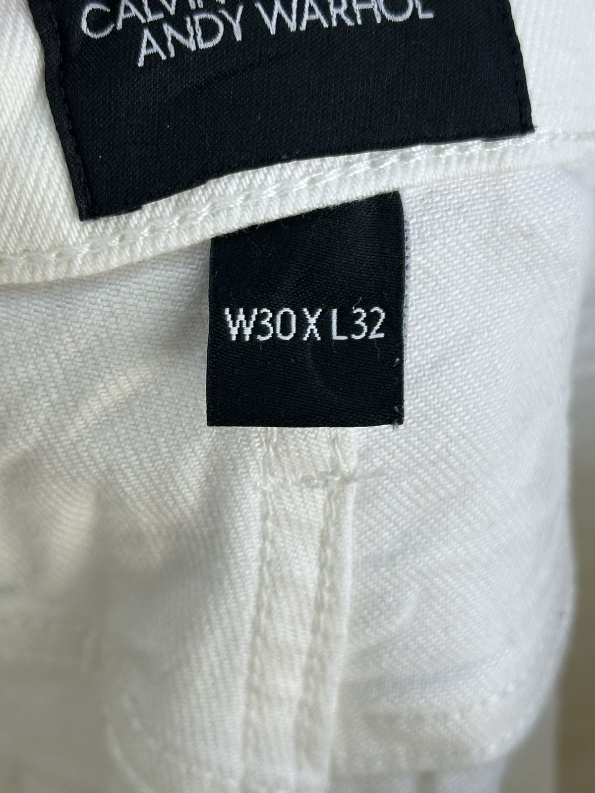 Andy Warhol × Calvin Klein 205W39NYC Calvin Klein X Andy Warhol Visual Art White Denim Jeans Size US 32 / EU 48 - 15 Thumbnail