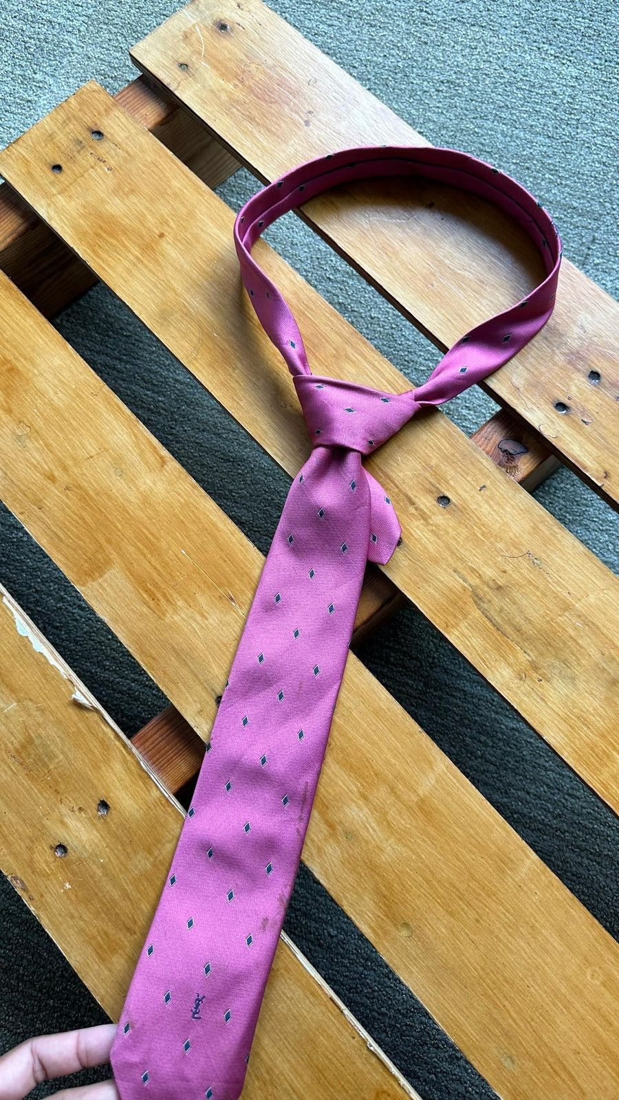 Designer × Vintage × Yves Saint Laurent VINTAGE DESIGNER YSL TIE Size ONE SIZE - 5 Thumbnail