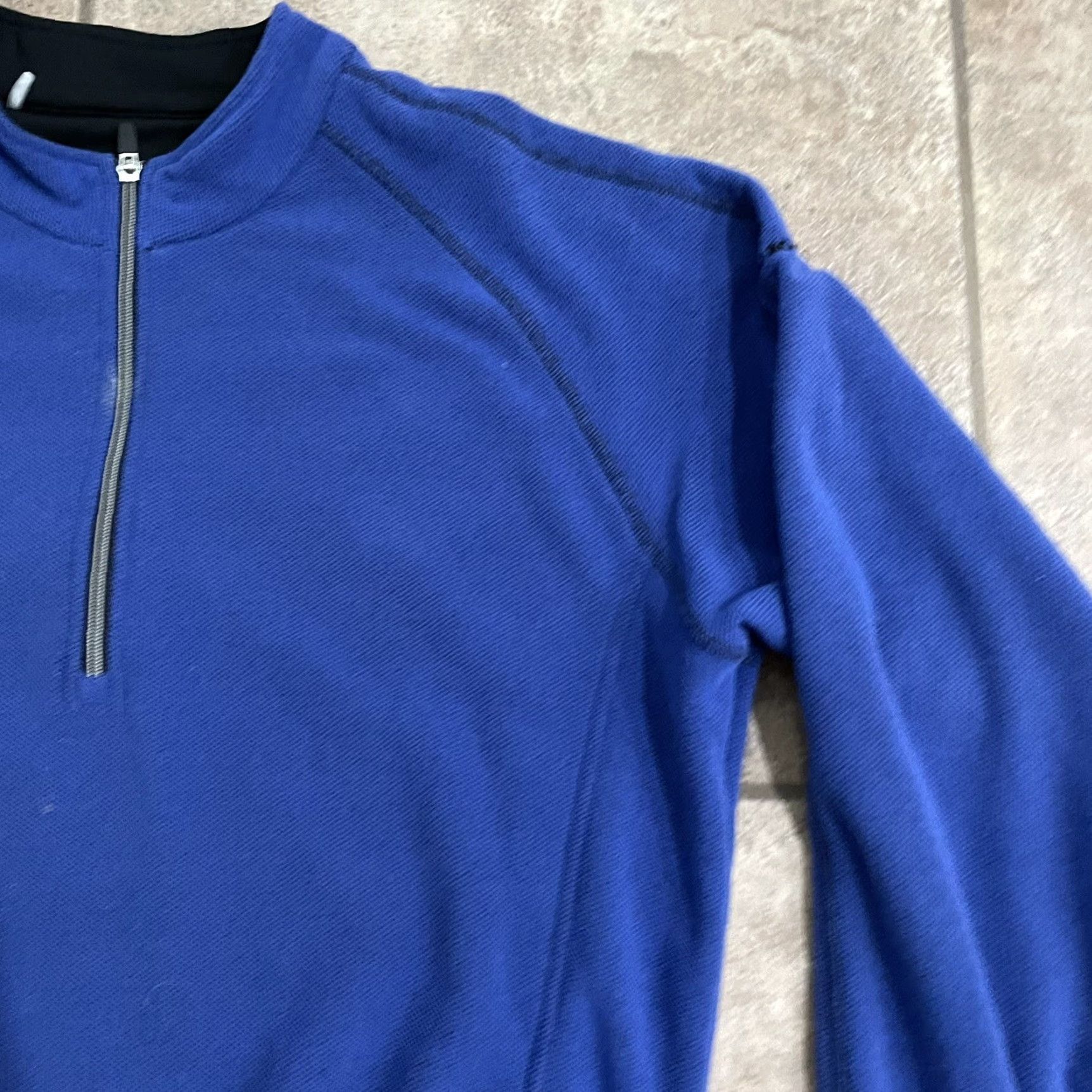 Vintage Straight Down Blue half-zip fleece pullover Jacket XL Mens Blue Size US XL / EU 56 / 4 - 2 Thumbnail