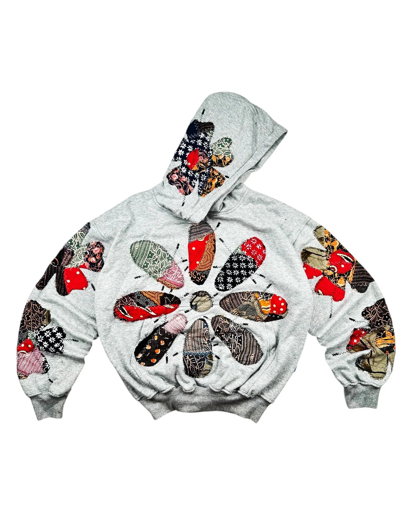 Japanese Brand Re-worked 1 of 1 Handmade Batik Bloom Chaos Hoodie Size M Size US M / EU 48-50 / 2 - 1 Thumbnail