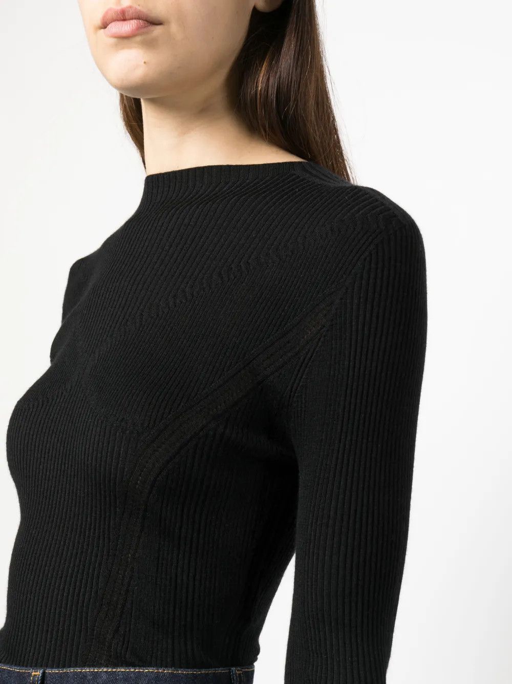 Lanvin o1y0326 Crewneck Sweater in Black Size S / US 4 / IT 40 - 5 Thumbnail