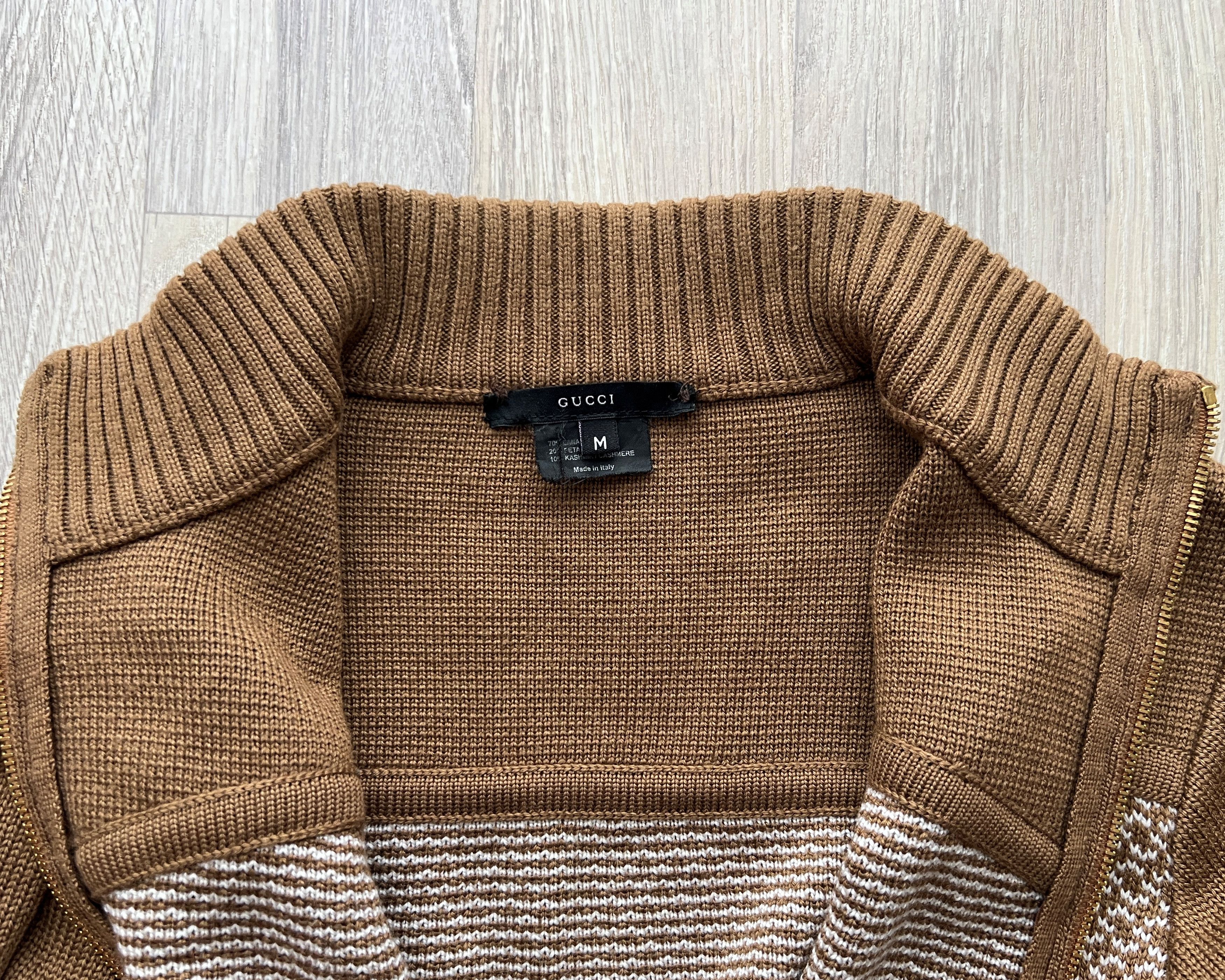 Gucci Final Price 🔥 VINTAGE Y2K GUCCI WOOL/CASHMERE CARDIGAN Size US M / EU 48-50 / 2 - 6 Thumbnail