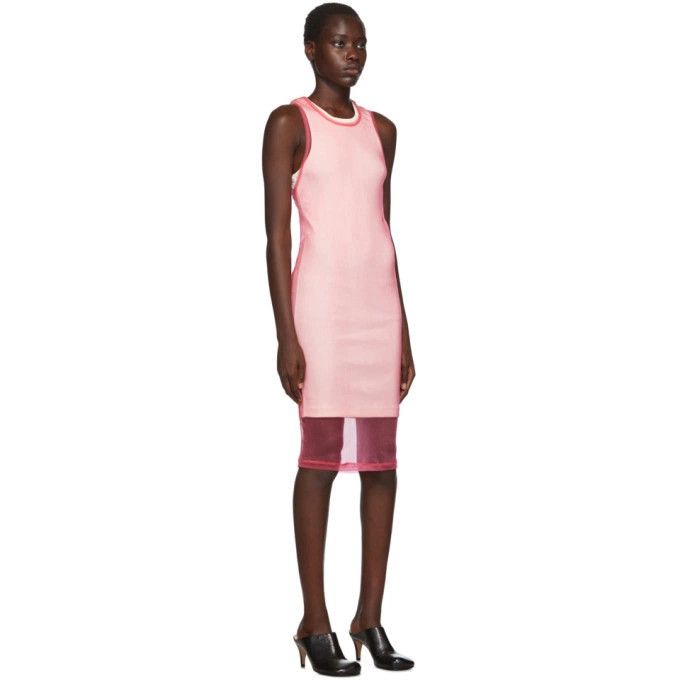 Helmut Lang Helmet Lang Tank Top Dress Long Sheer Double Layer Ribbed Size M / US 6-8 / IT 42-44 - 4 Thumbnail