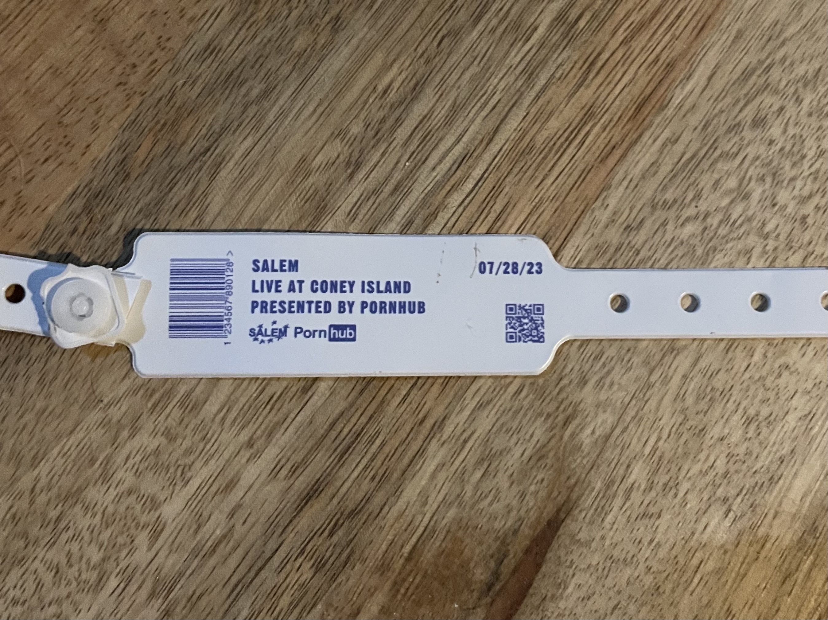 S4LEM SALEM / S4LEM - Pornhub Coney Island concert wristband Size ONE SIZE - 1 Thumbnail