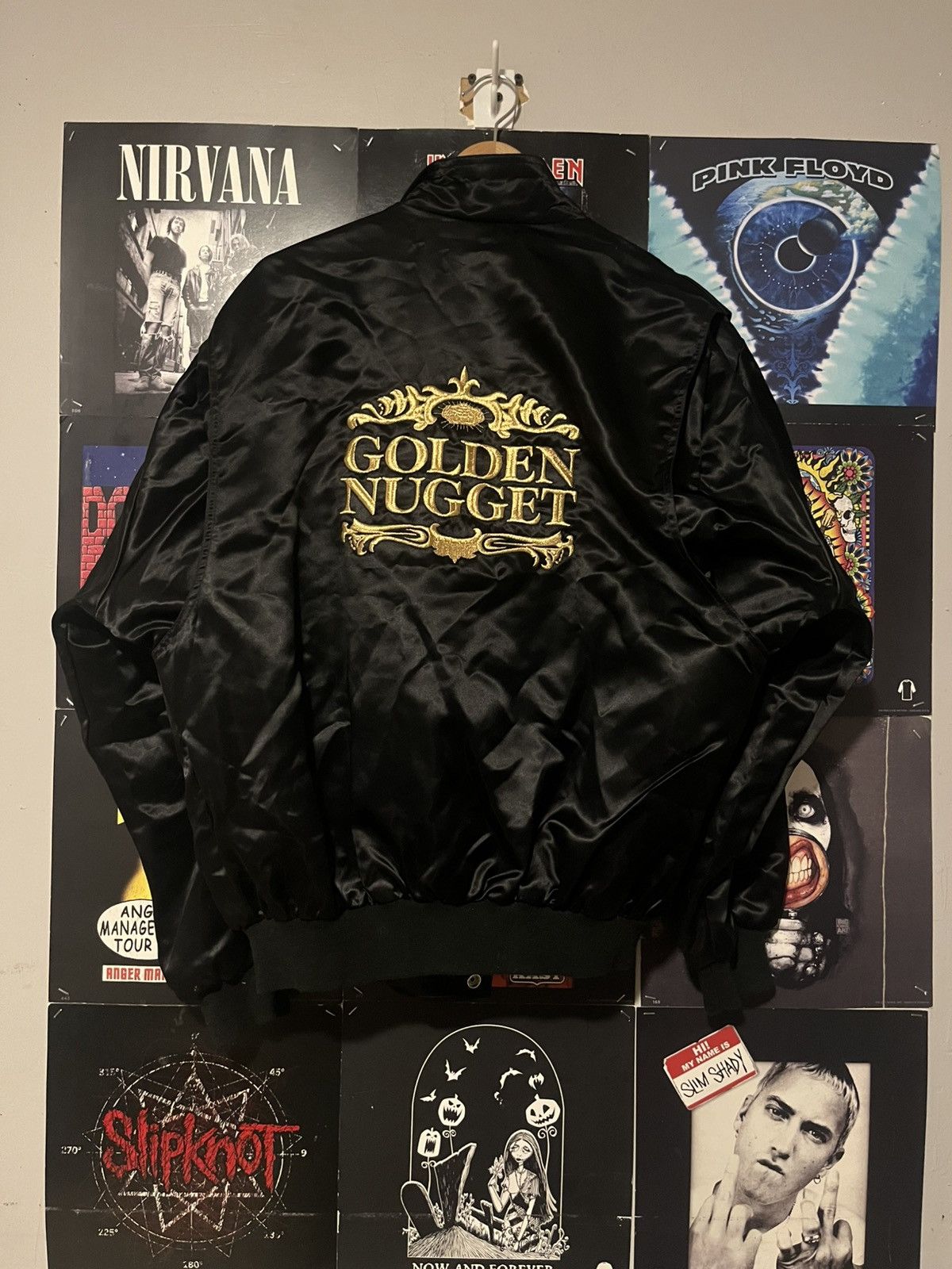 Fruit Of The Loom Vintage 80 90’s Golden Nugget Las Vegas Casino bomber Jacket Size US L / EU 52-54 / 3 - 10 Thumbnail