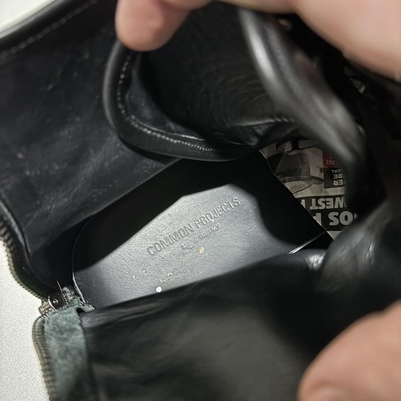 Common Projects × Designer Common Projects Achilles Mid Black Leather Shoes - Size 42 Size US 9 / EU 42 - 8 Thumbnail