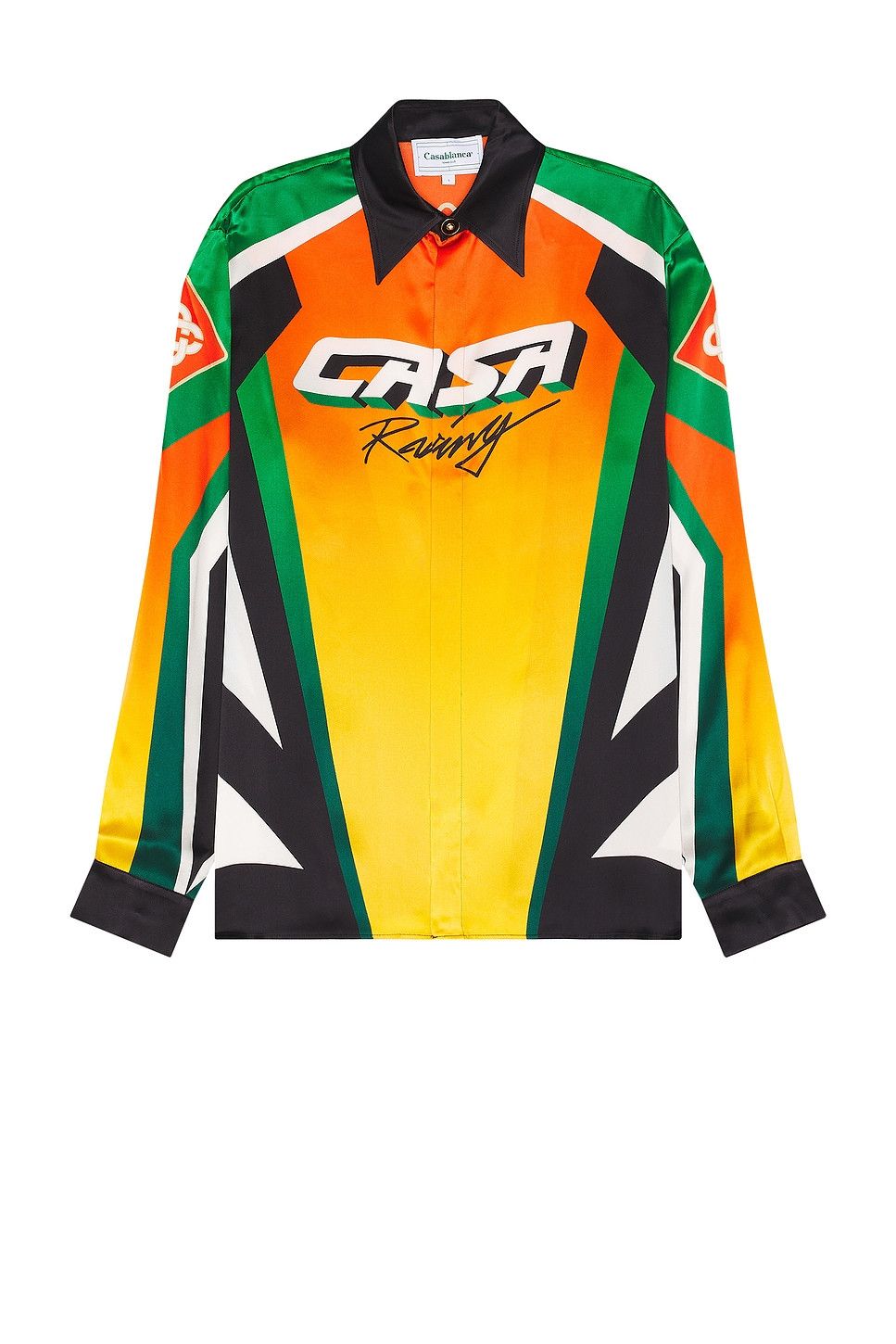 Casablanca o1mle0326 Classic Collar Long Sleeve Shirt Casa Moto Sport Size US S / EU 44-46 / 1 - 1 Thumbnail