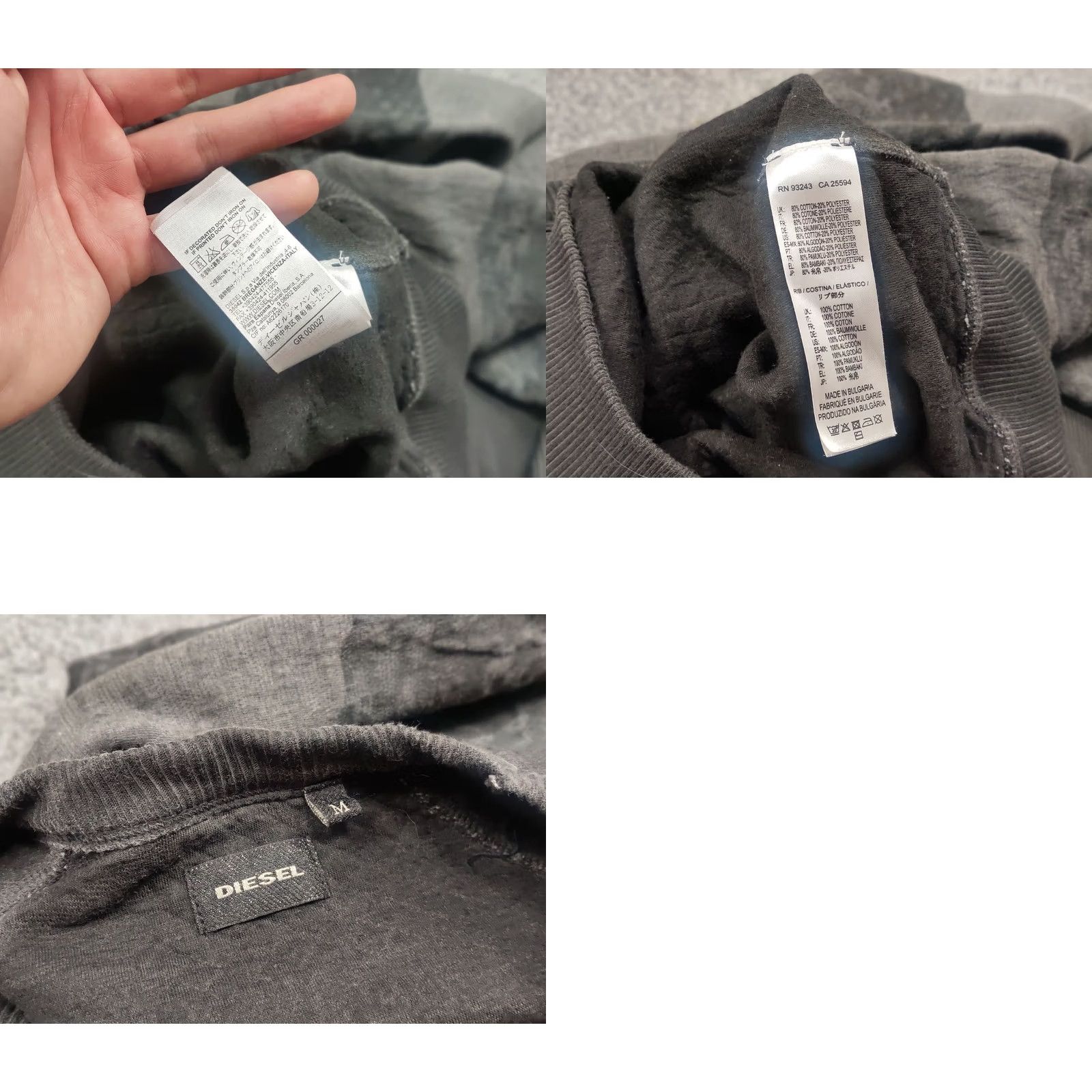 Diesel Diesel Snake Gray Faded Oversized Sweatshirts Main Selling Point Crew Neck Men M Gray Snake 90s Vintage Style Sweatshirt Size US M / EU 48-50 / 2 - 9 Thumbnail