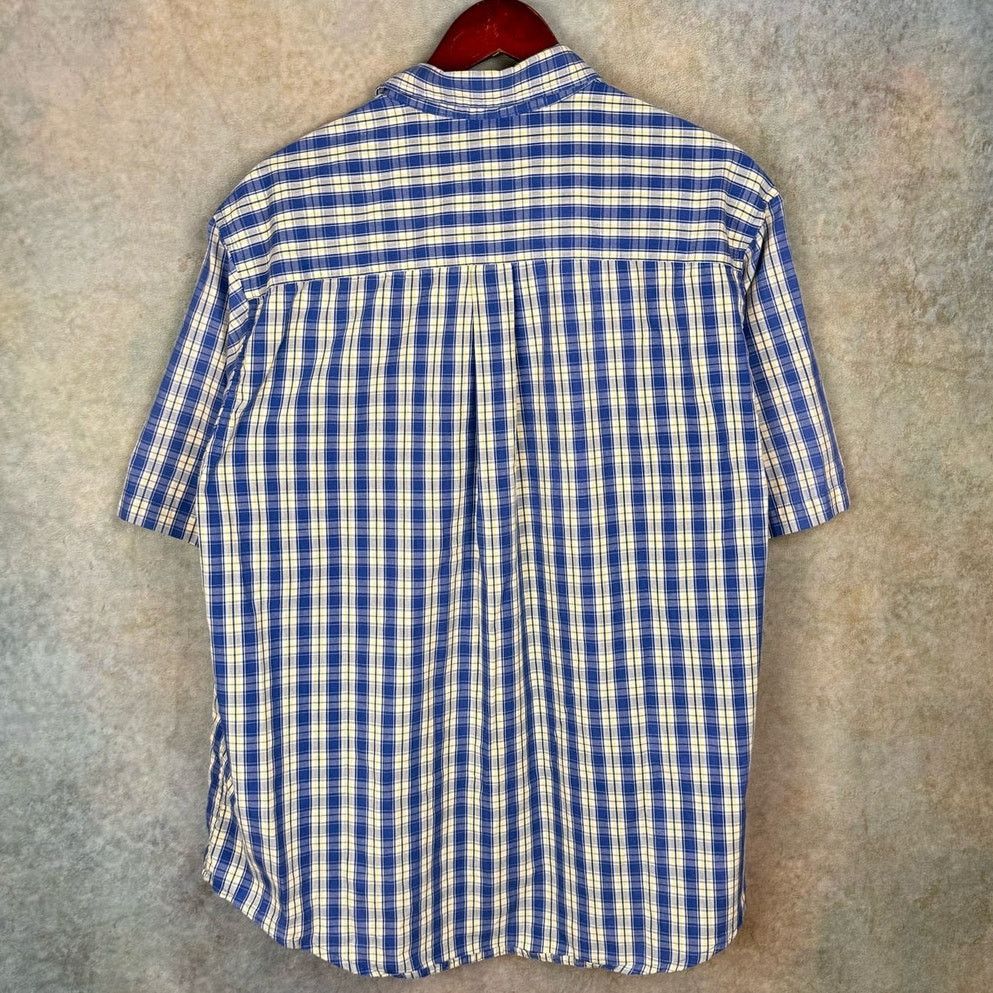 Puritan × Vintage VTG 90s Puritan Plaid Short Sleeve Shirt Mens Sz L Size US L / EU 52-54 / 3 - 4 Thumbnail