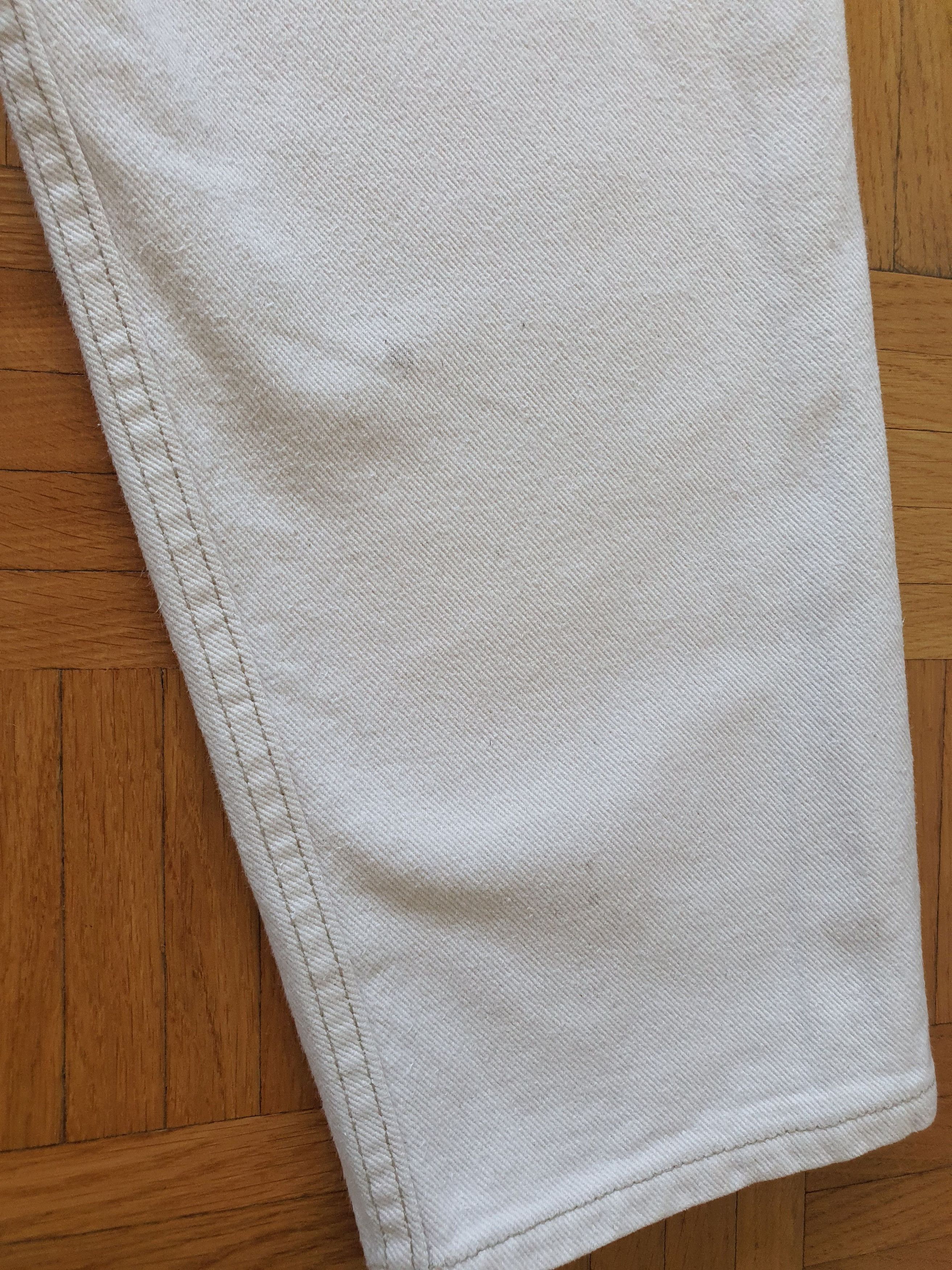 Levi's Vintage (Made in USA) 550 Denim Jeans - Cream White Size US 33 - 15 Thumbnail