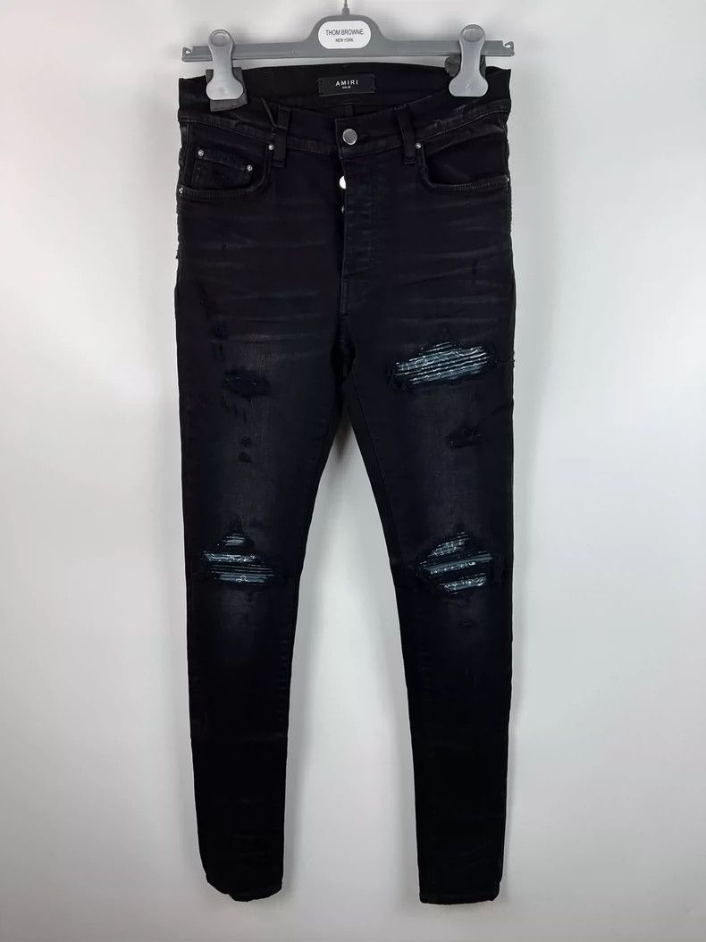 Amiri Blue Paisley Amiri Denim Jeans Size US 30 / EU 46 - 1 Thumbnail