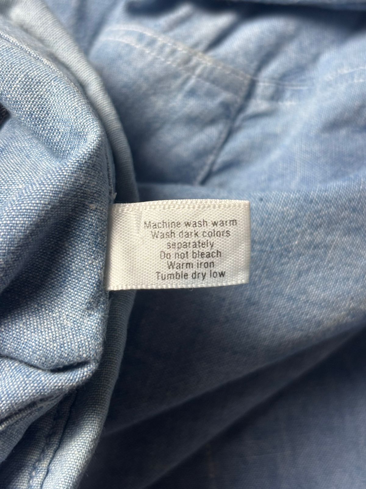 Giorgio Armani 1990s Armani Jeans Giorgio Armani Blue Chambray Shirt Size US L / EU 52-54 / 3 - 8 Thumbnail