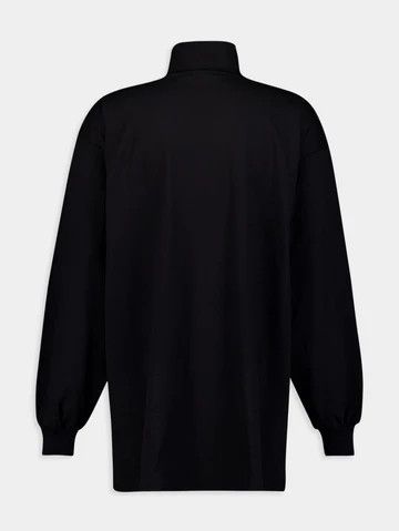 Balenciaga o1bcso1str0326 Oversized Turtleneck Sweater in Black Size US S / EU 44-46 / 1 - 2 Thumbnail