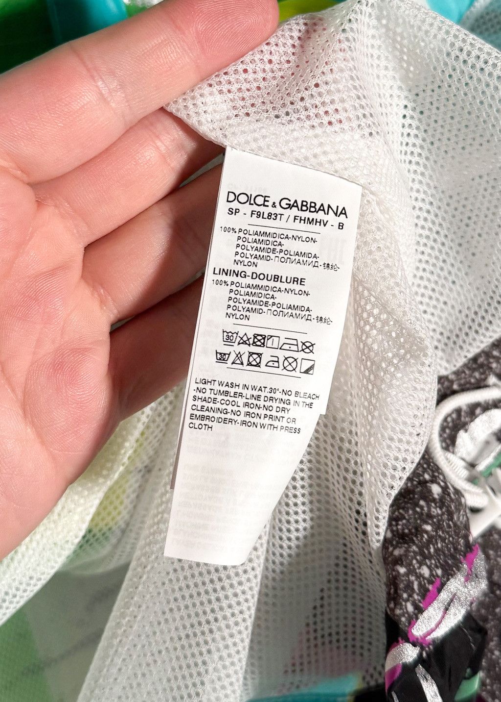 Dolce & Gabbana Dolce & Gabbana Multicolour Glitch Oversized Windbreaker Size XL / US 12-14 / IT 48-50 - 15 Thumbnail