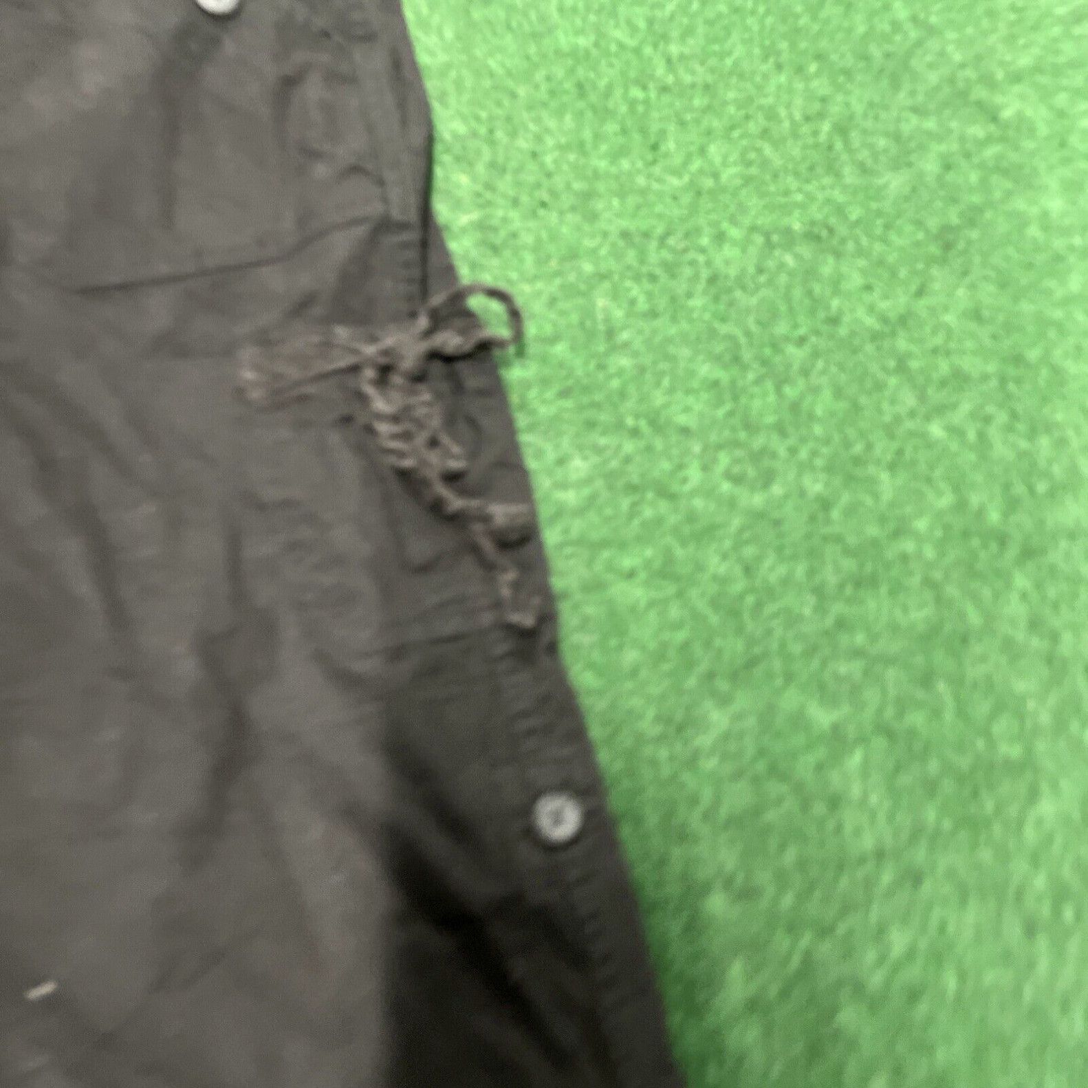 Vintage Y2K Cargo Capri Wide Leg Baggy Utility Pants Size 10 Military Black Size 32" / US 10 / IT 46 - 2 Thumbnail