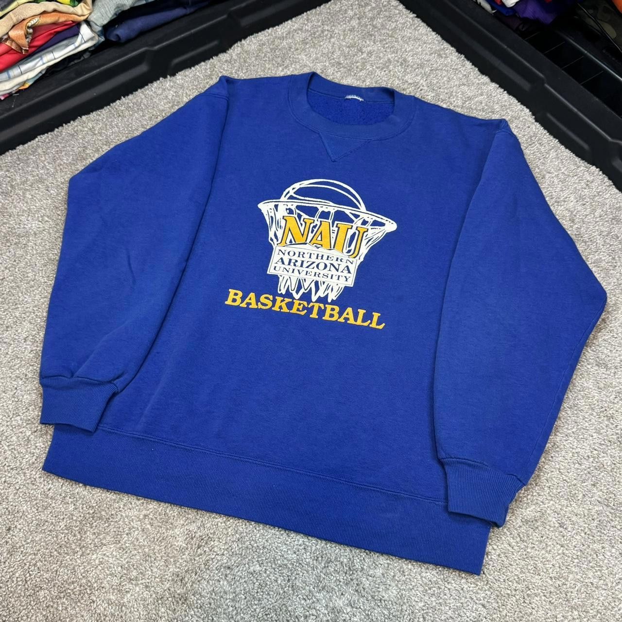 Jerzees × Vintage VTG 80s NAU Basketball Crewneck Sweatshirt Size US L / EU 52-54 / 3 - 1 Thumbnail