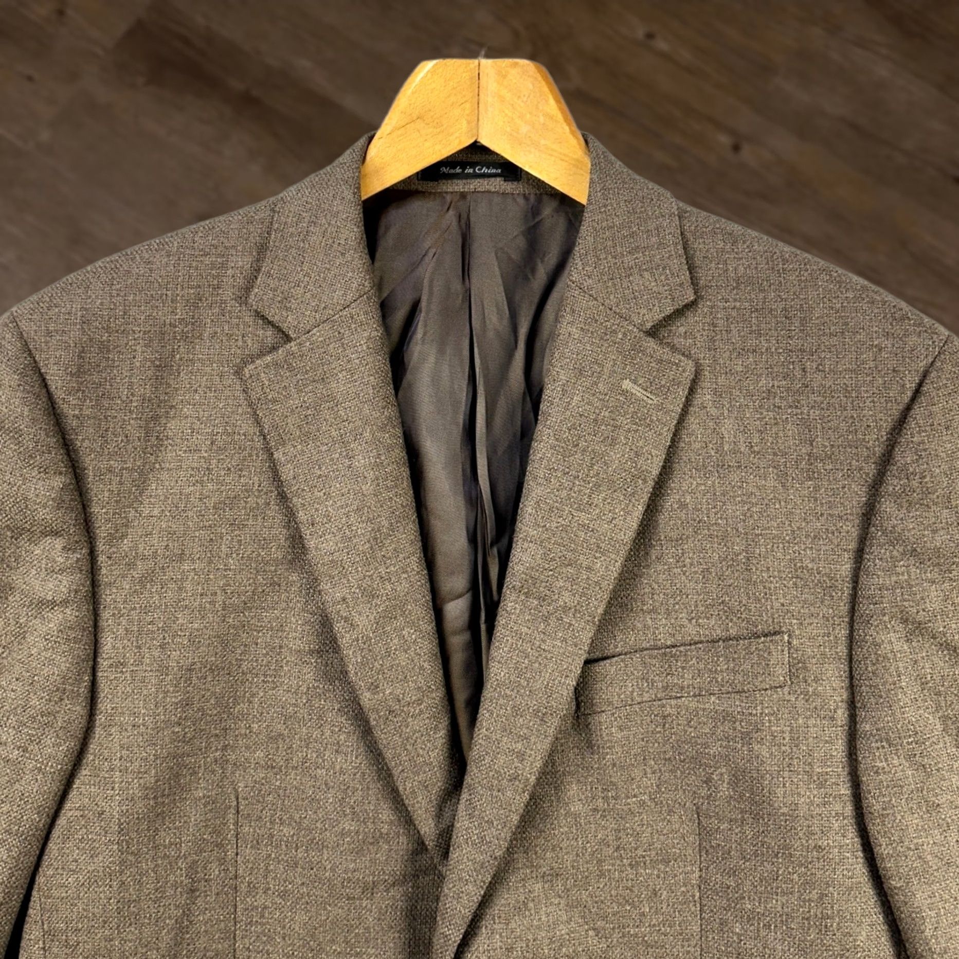Ralph Lauren Lauren Ralph Lauren Wool Blazer Sport Coat Mens 42R Brown Long Sleeve Two-Button Size US XL / EU 56 / 4 - 1 Thumbnail